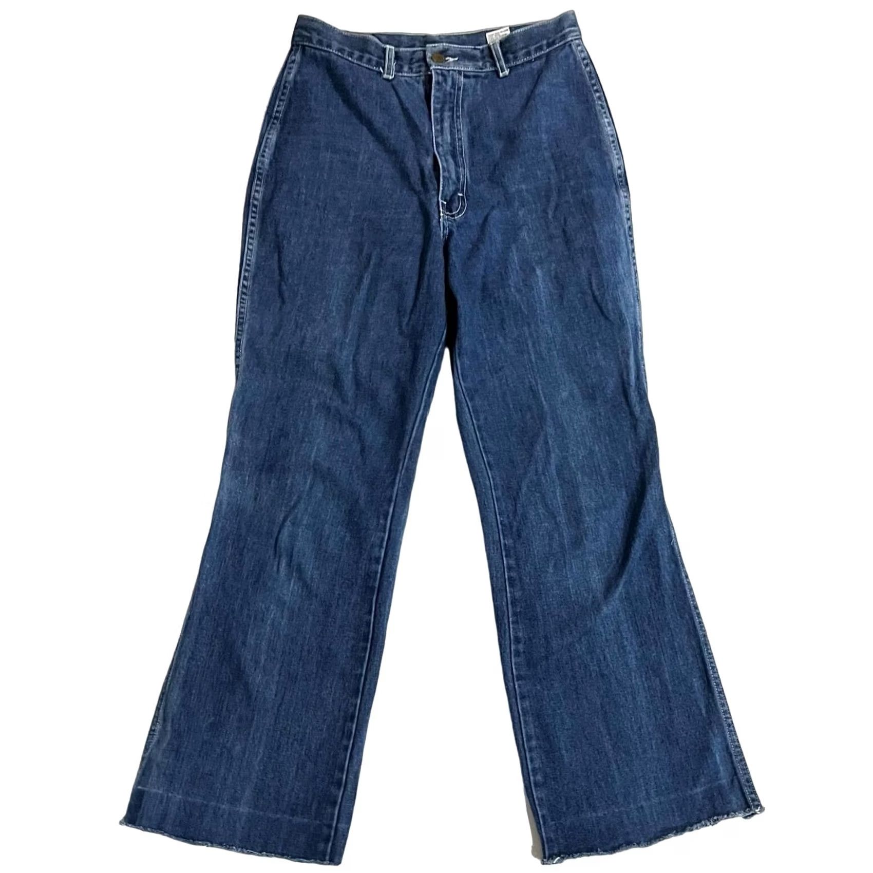 Vintage VINTAGE Pentimento Jeans Flared 70s High Rise Blue Denim 11 Womens Universal Flare Women's Jeans Size 32" / US 10 / IT 46 - 2 Thumbnail