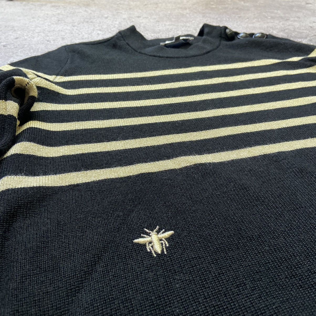 Dior Dior Uniforms Bee Logo Wool Sweater Size XS / US 0-2 / IT 36-38 - 3 Thumbnail