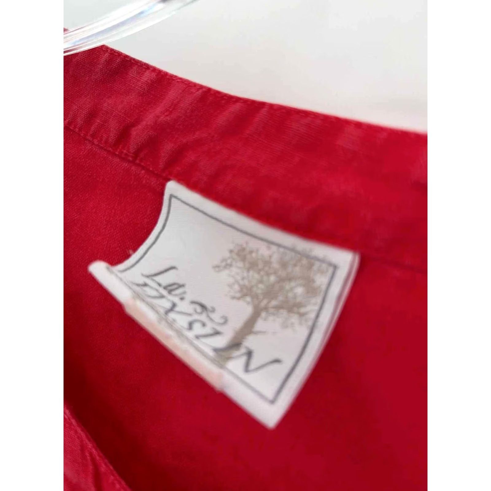 Vintage La Fixsun Red Dress Short Long Sleeve Size Medium Size M / US 6-8 / IT 42-44 - 3 Thumbnail