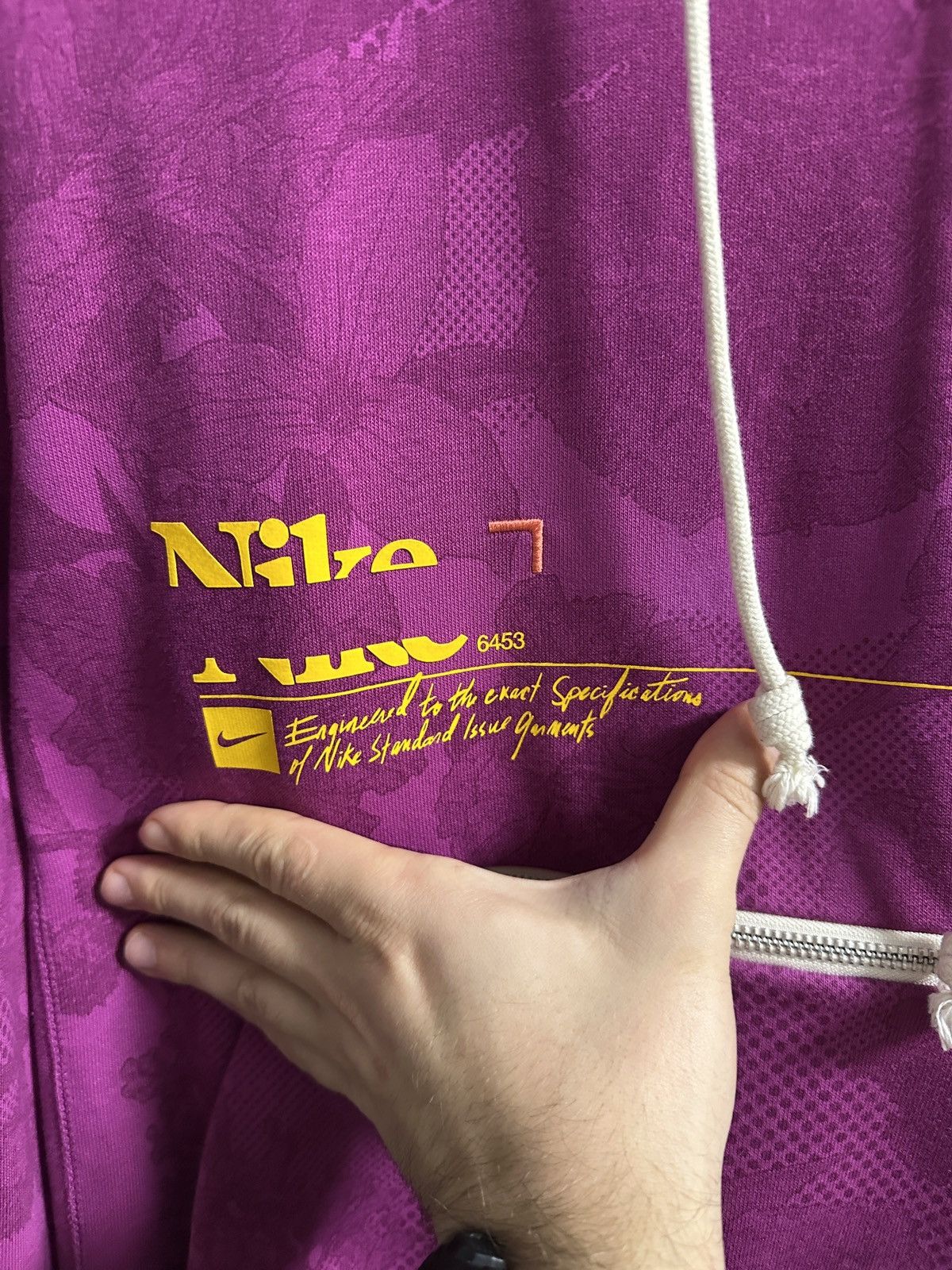 Nike Rare Hoodie Nike Halftone Grid Flowers Big Logo Swoosh Size US S / EU 44-46 / 1 - 2 Thumbnail