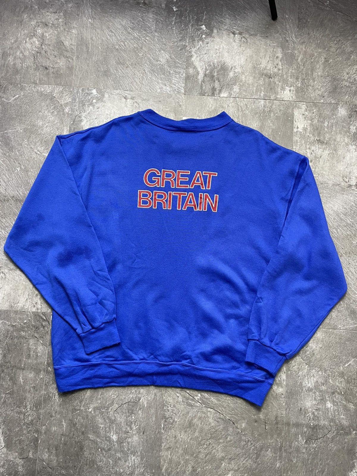 Nike Vintage Nike Great Britain Team Sweatshirt 80s Soccer Size US XL / EU 56 / 4 - 4 Thumbnail