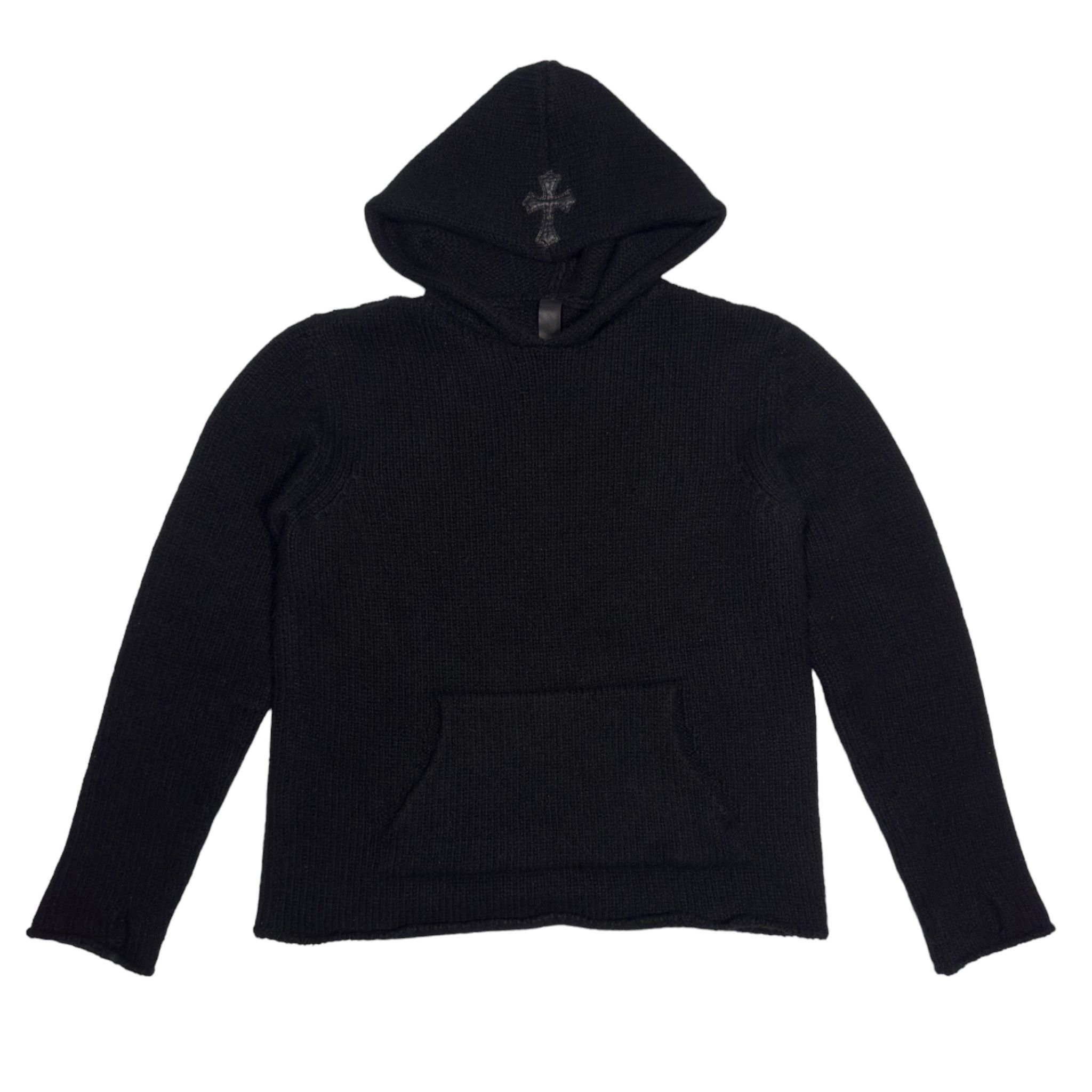 Chrome Hearts Cashmere Plus Knit Cross Patch Hoodie Size US M / EU 48-50 / 2 - 1 Thumbnail