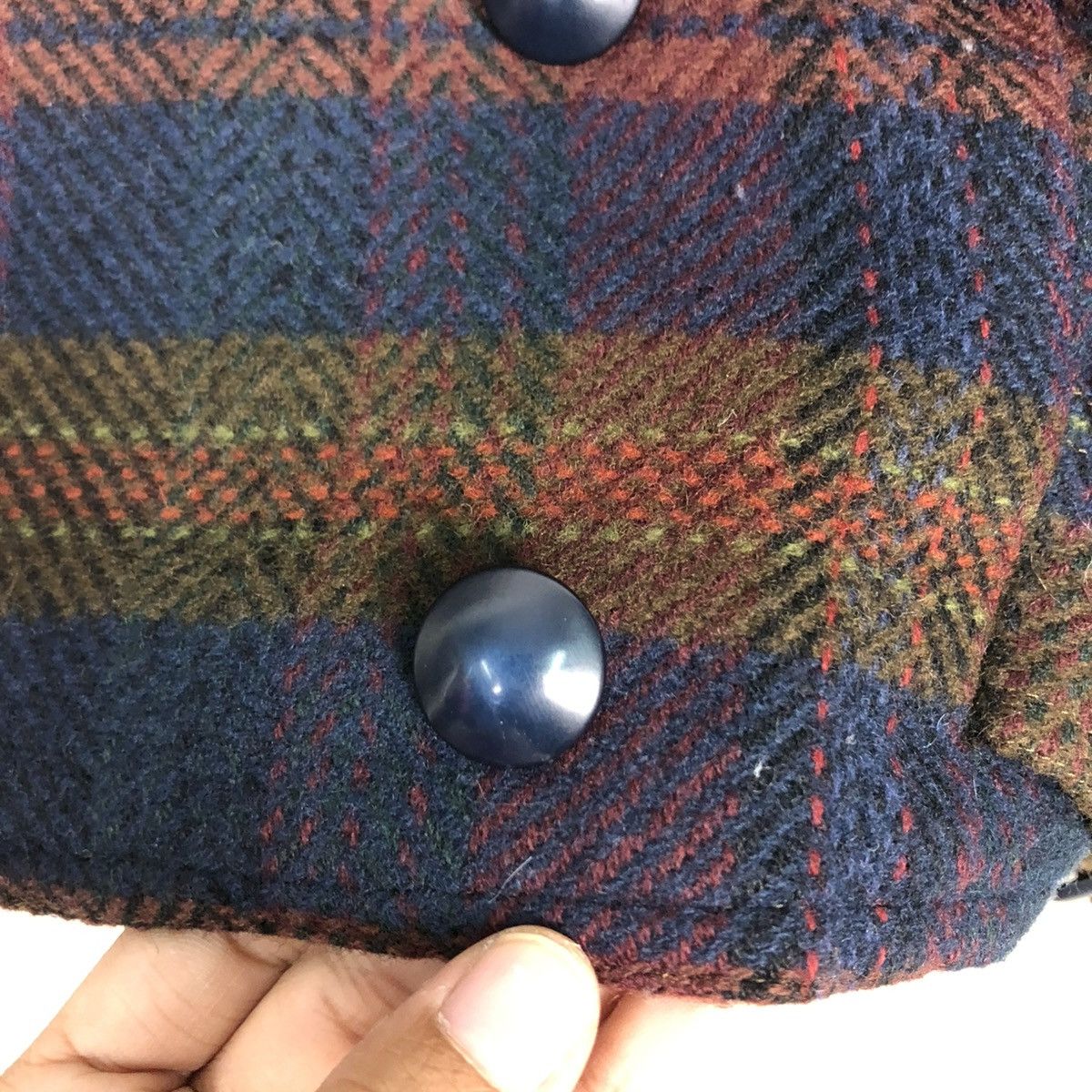 Japanese Brand 🔥VINTAGE WOOL BOMBER JACKET PARACHUTE DESIGN TARTAN GIO Size US M / EU 48-50 / 2 - 18 Thumbnail