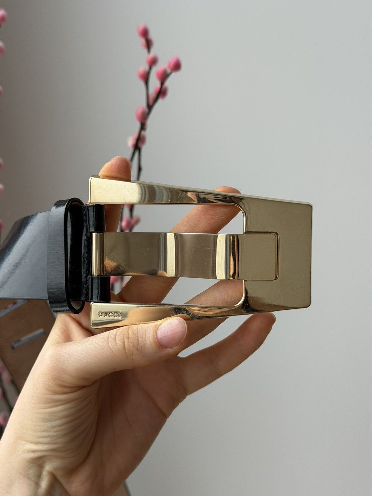 Gucci Gucci Black Patent Buckle Belt Size ONE SIZE - 10 Thumbnail