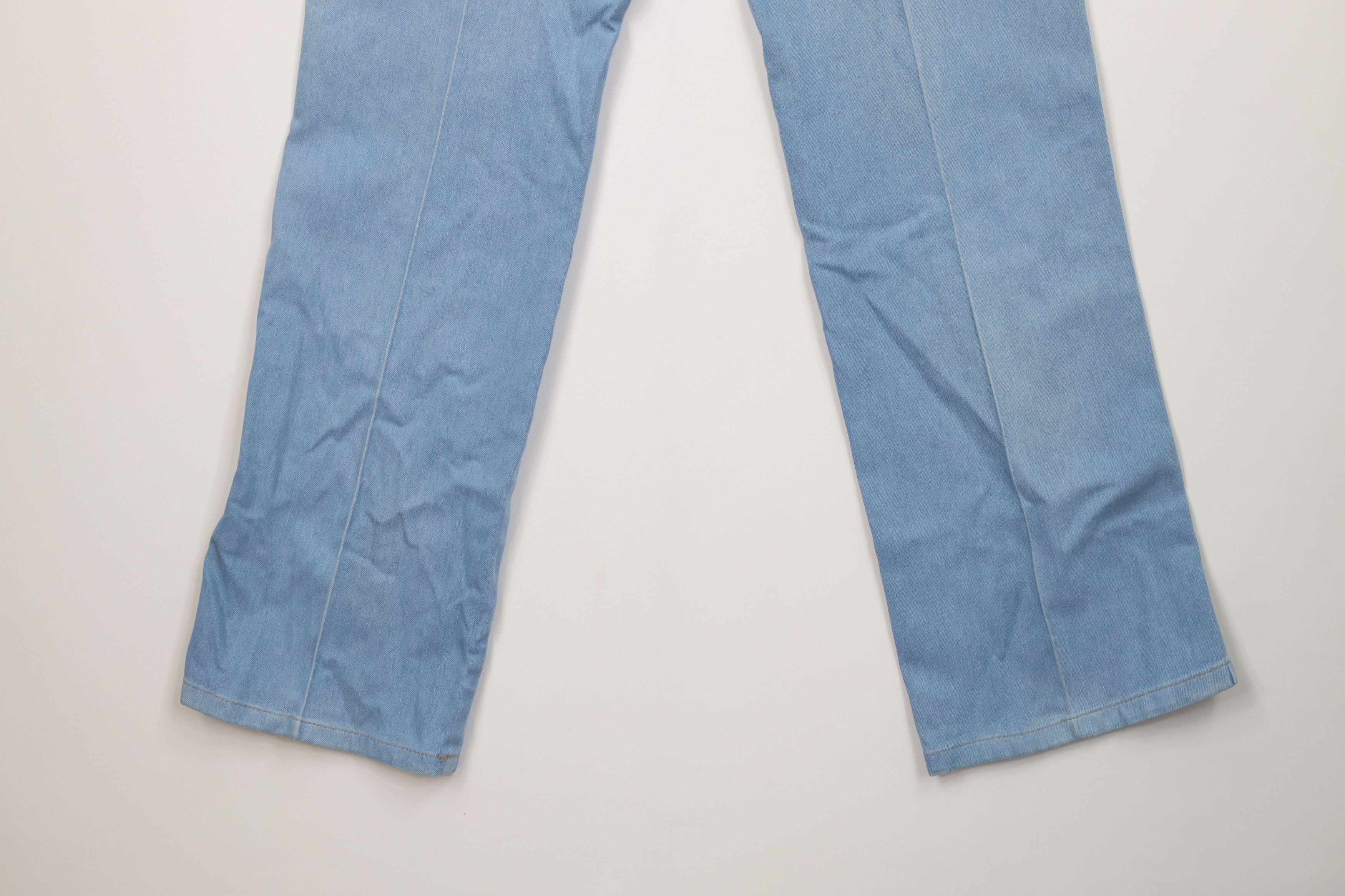 Vintage Vintage 70s Streetwear Flared Stretch Denim Jeans Blue Size US 30 / EU 46 - 14 Thumbnail