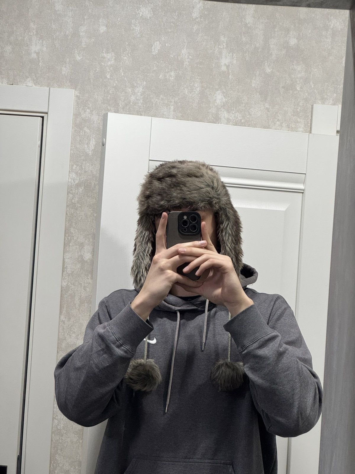 Hysteric Glamour × Vintage Vintage Hype Trapper Fur Y2K Fluffy Hat Ushanka Faux USA Size ONE SIZE - 5 Thumbnail
