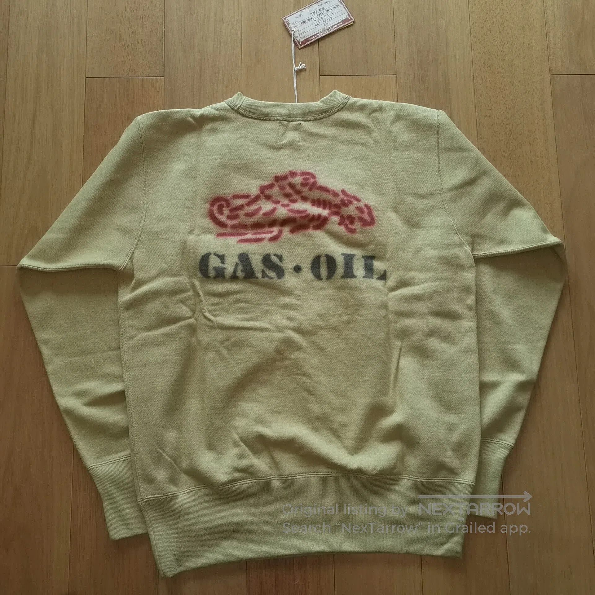 Freewheelers Vintage Style Gas Oil Sweatshirt. Size US L / EU 52-54 / 3 - 3 Thumbnail