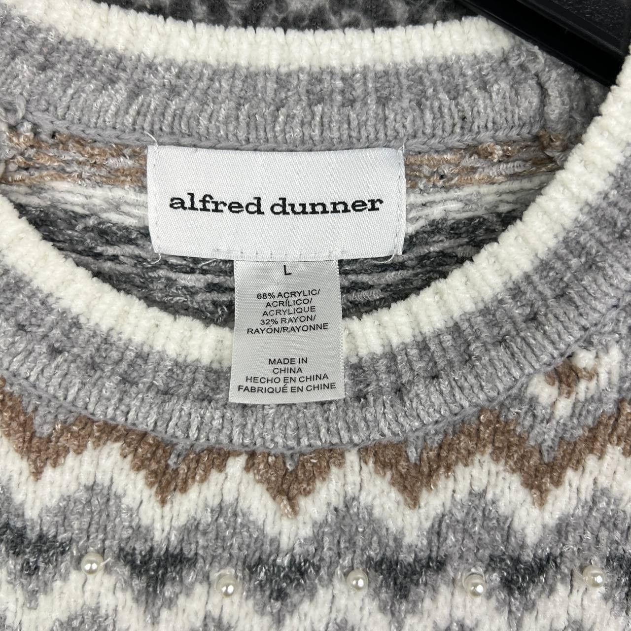 Other Alfred Dunner Sweater Women Large Isle Knitted Long Sleeve L Size L / US 10 / IT 46 - 2 Thumbnail