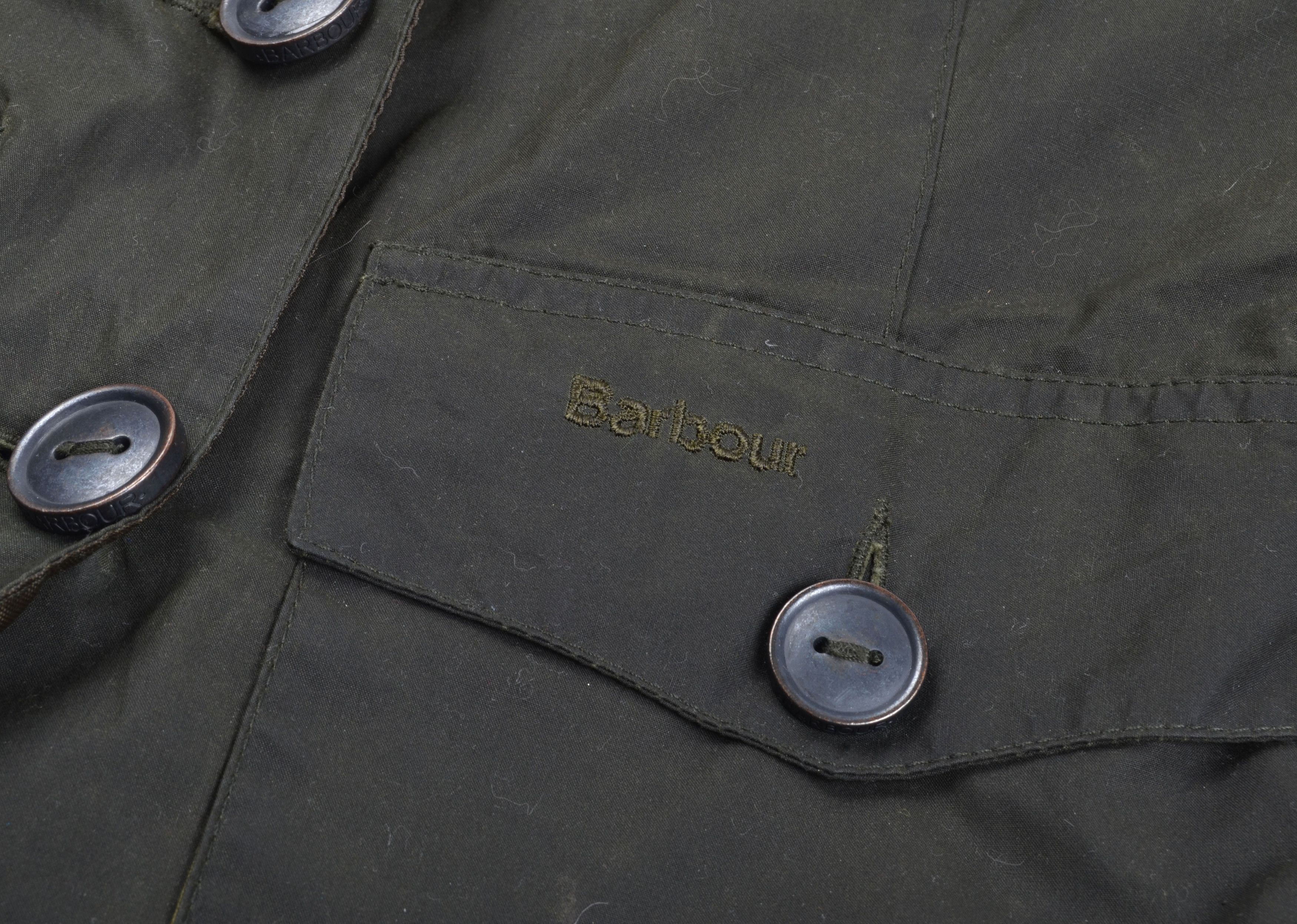 Barbour Barbour Women's Green Waxed Short Jacket Size M / US 6-8 / IT 42-44 - 9 Thumbnail