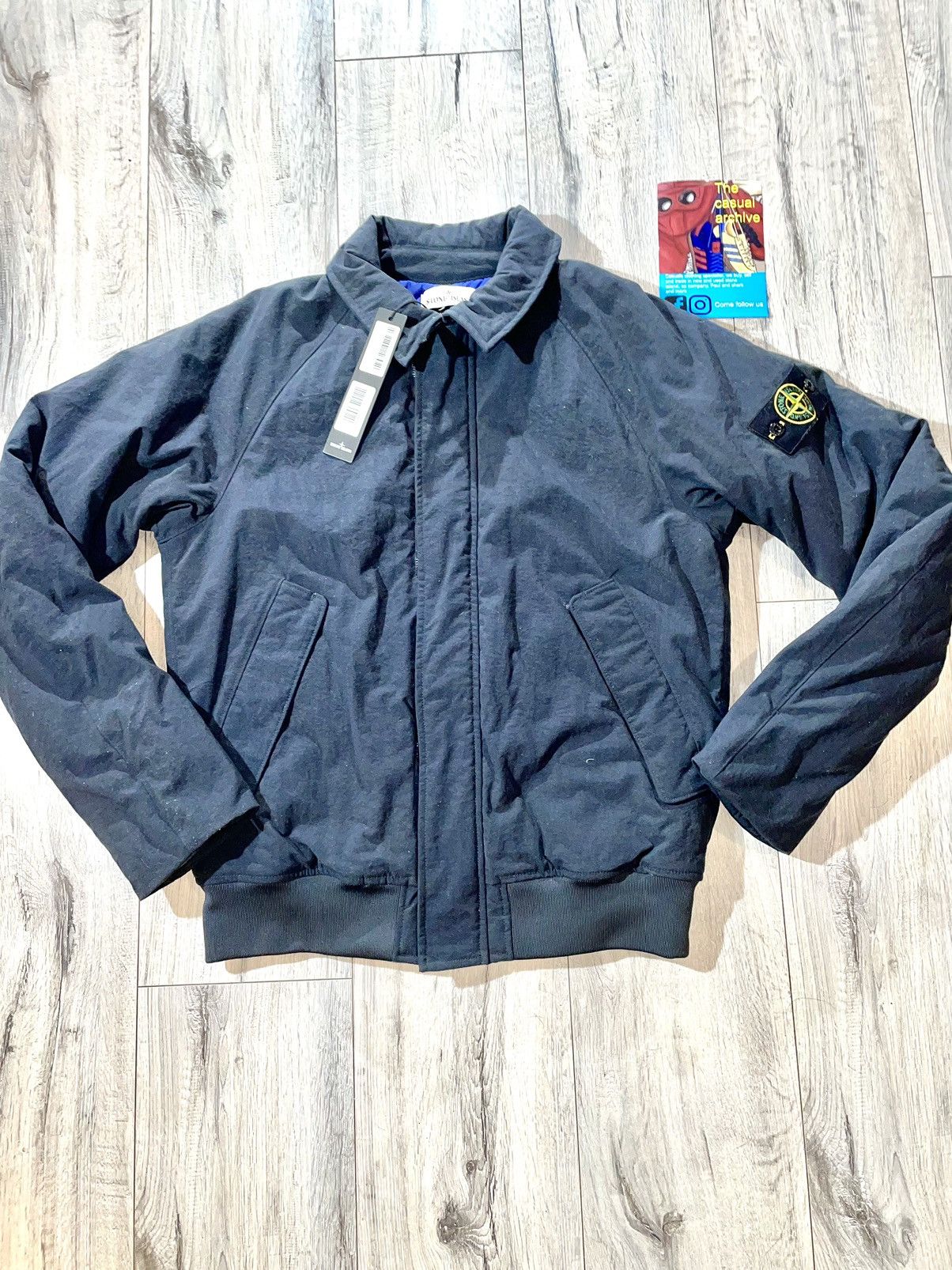 image of Stone Island Reps Nylon Quilted From 30Th Anniversary in Blue, Men's (Size Large)