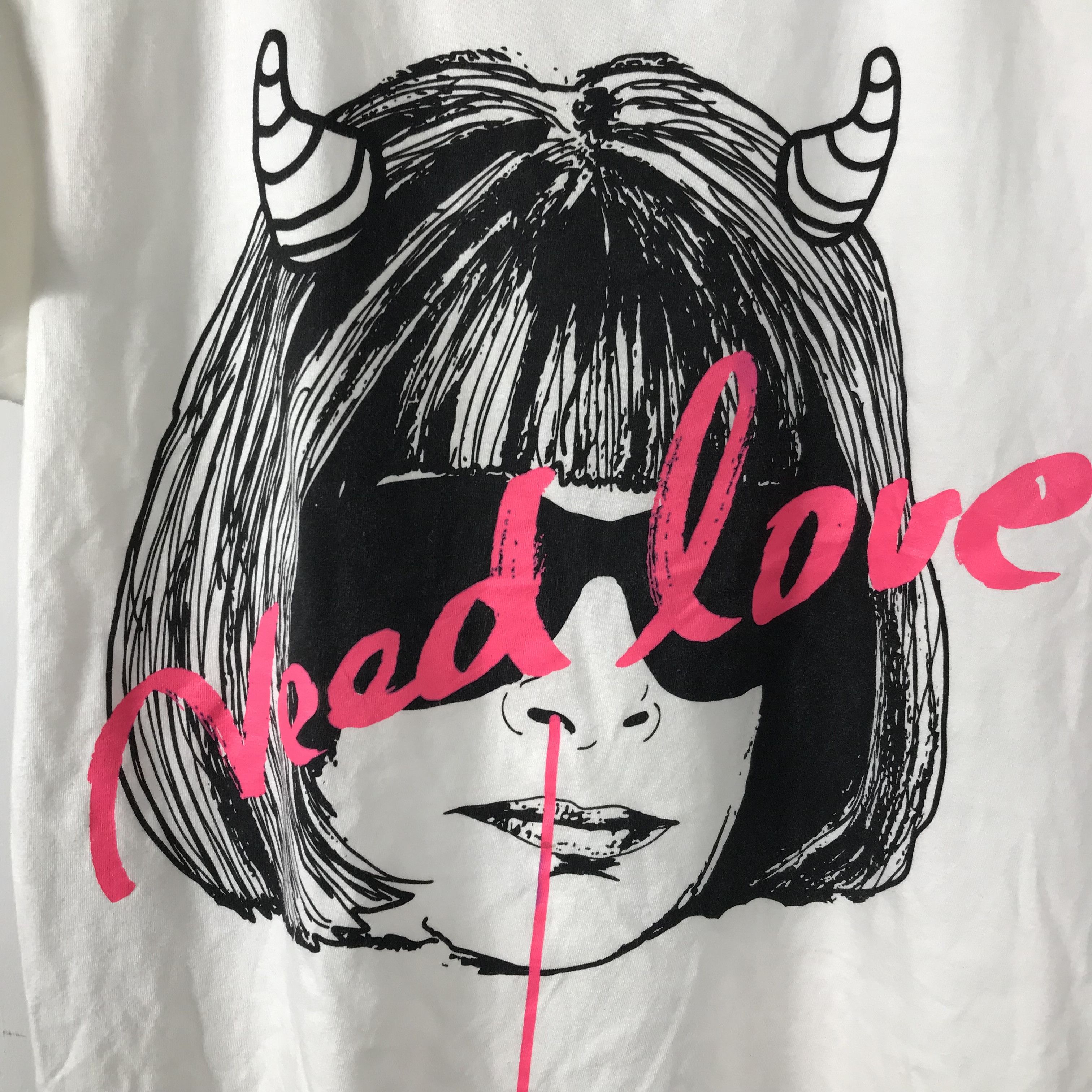Hysteric Glamour Onboard Blessing Photo Tee Girl SATAN NEED LOVE Glamour Size US M / EU 48-50 / 2 - 4 Thumbnail