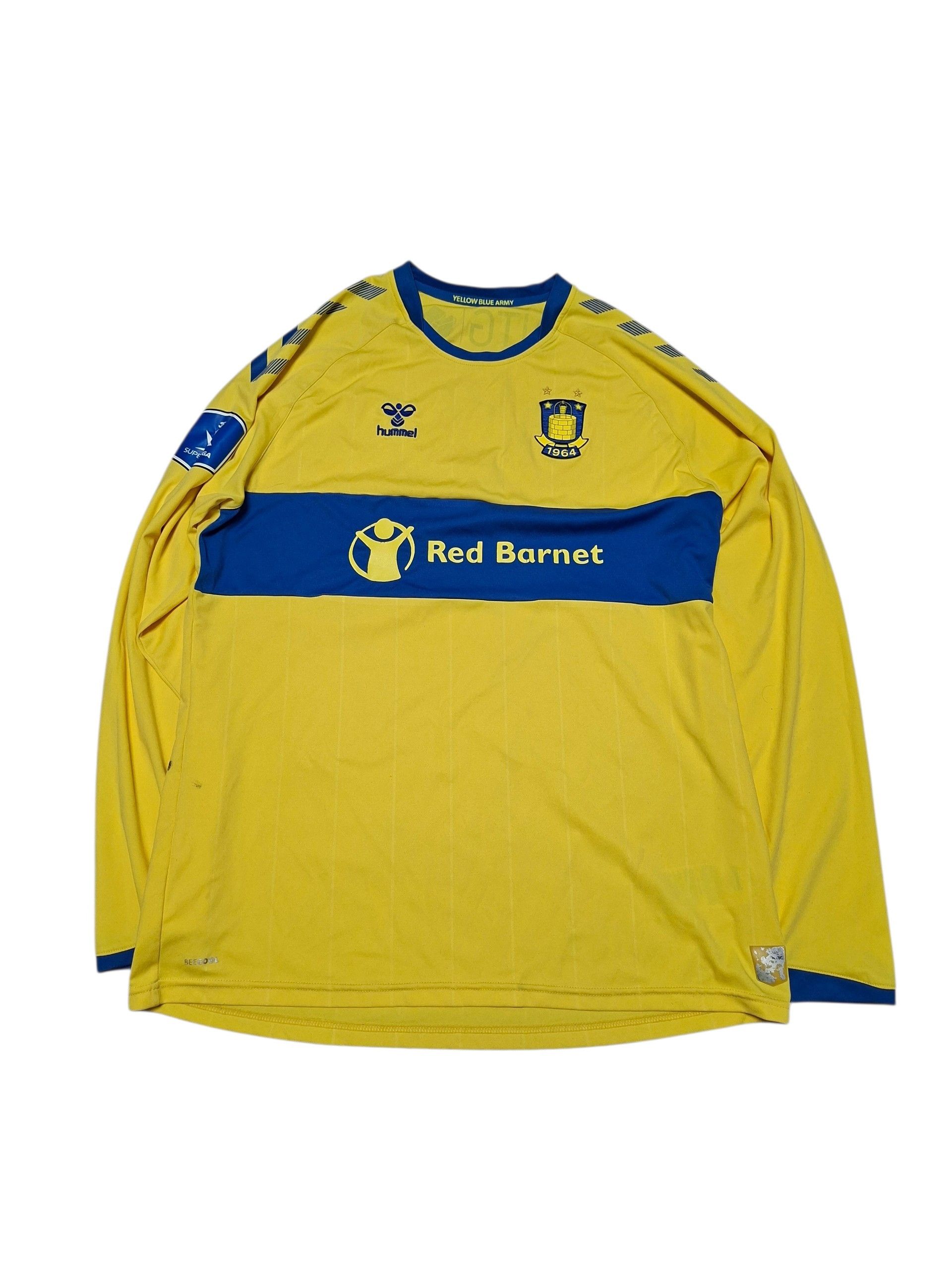 Hummel BRONDBY HUMMEL VINTAGE 2020/2021 LONG SOCCER JERSEY Size US L / EU 52-54 / 3 - 1 Thumbnail