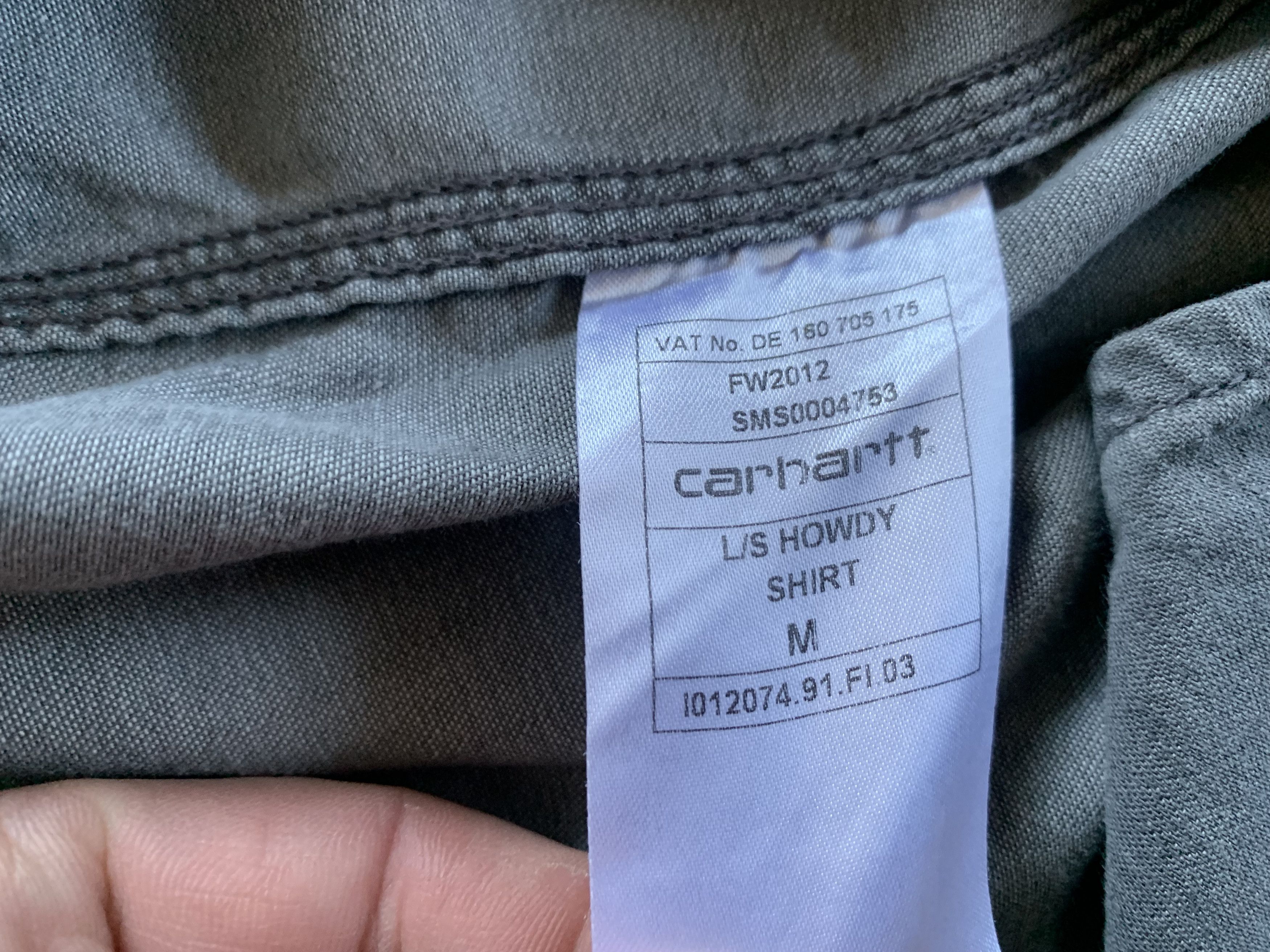 Carhartt Carhartt Howdy Denim Long Sleeve Grey Shirt Size US M / EU 48-50 / 2 - 7 Thumbnail