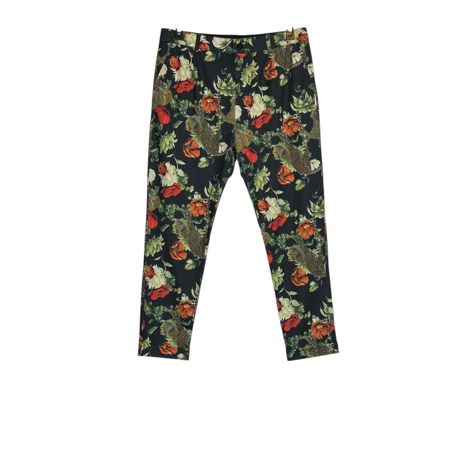 RNT23 RNT 23 floral print pleated cuffed cropped pants size Large Size US 34 / EU 50 - 11 Thumbnail