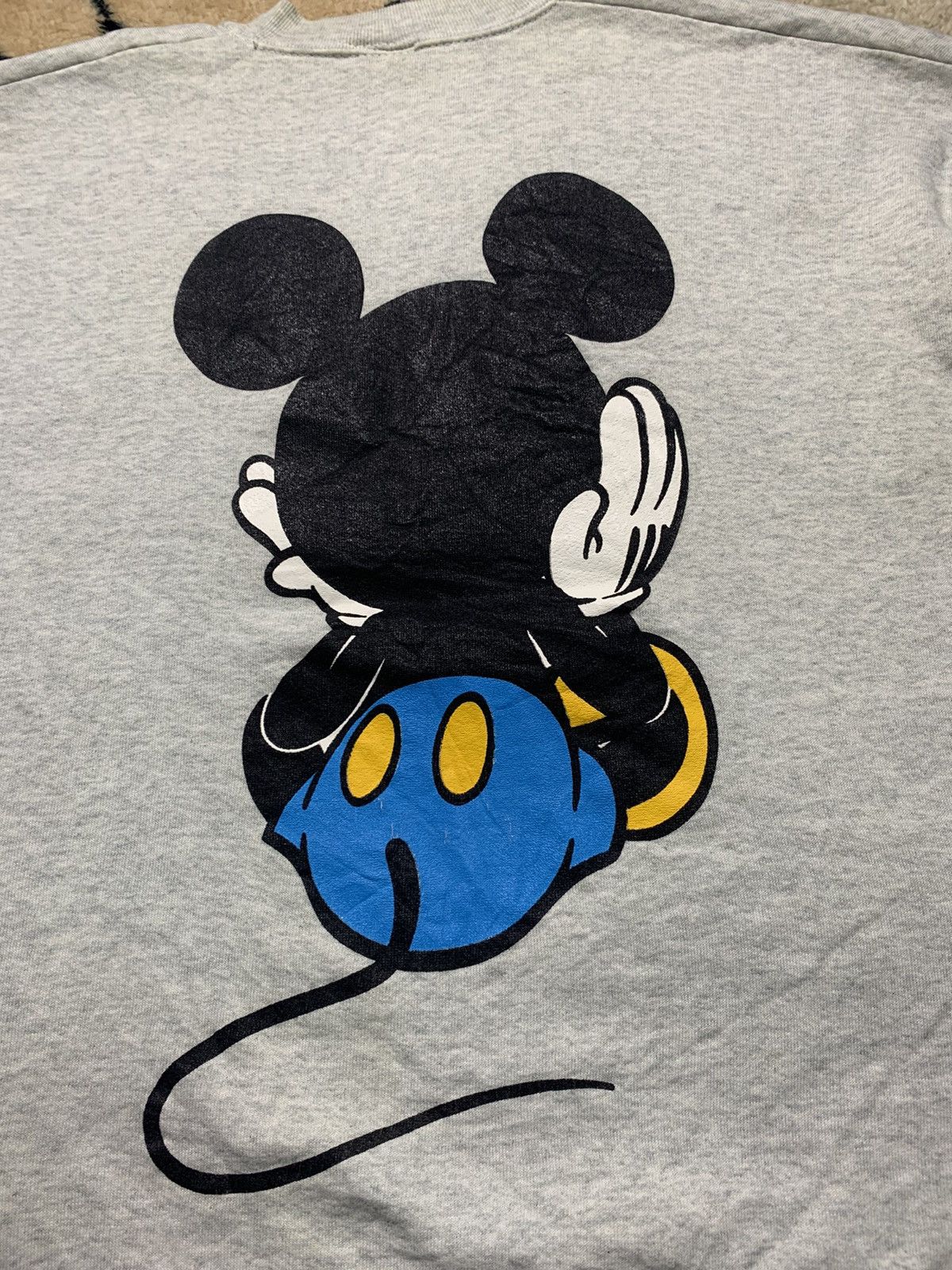 Disney 90s MICKEY MIRROR PRINT CREWNECK RARE Size US L / EU 52-54 / 3 - 13 Thumbnail
