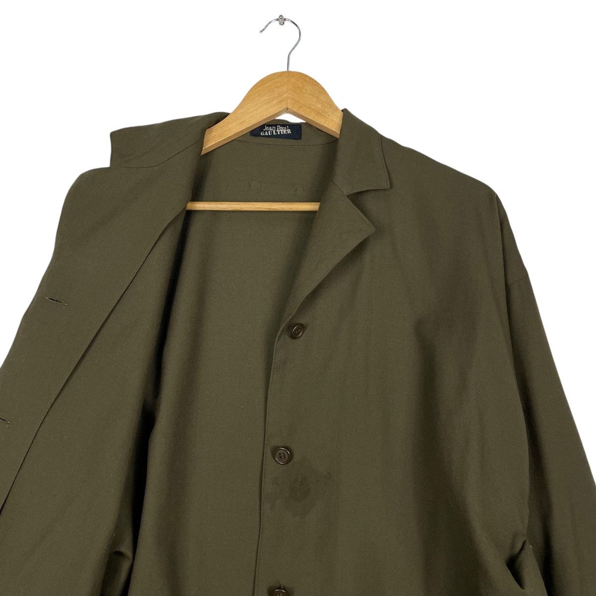 Jean Paul Gaultier × Vintage 💥80s JPG OLIVE BUTTON BAGGY STYLE Size US M / EU 48-50 / 2 - 10 Thumbnail