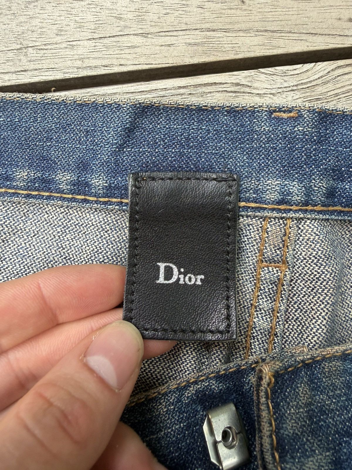 Dior AW05 Dior Homme Rust Bootcut Back Zip Denim Jeans Size US 30 / EU 46 - 12 Thumbnail