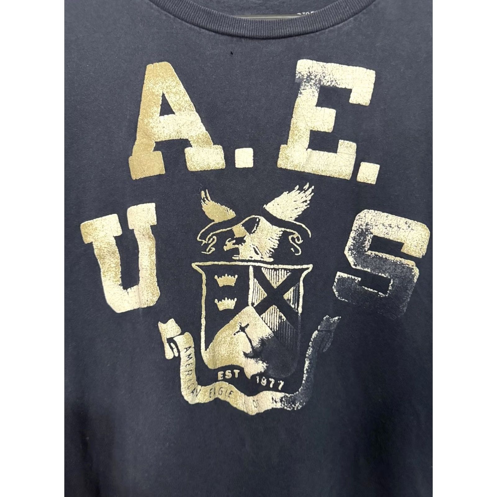 American Eagle Outfitters VINTAGE American Eagle Outfitters T-Shirt Graphic Print Crew Neck XL Black Mens Size US XL / EU 56 / 4 - 2 Thumbnail