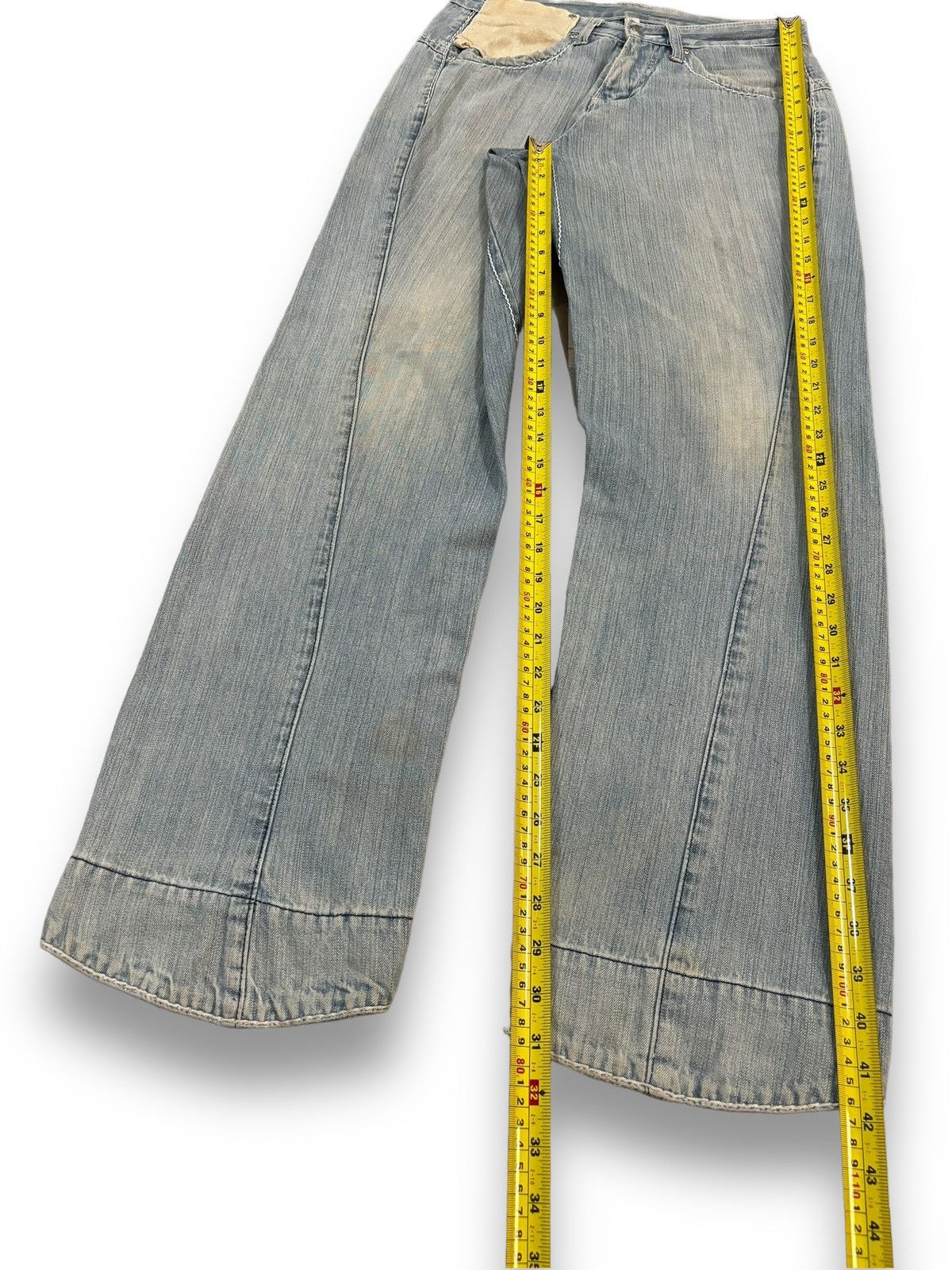 Blue Blue Japan Vintage Japanese Brand Rusty Blue Wash Loose Fit Jeans Size US 30 / EU 46 - 14 Thumbnail