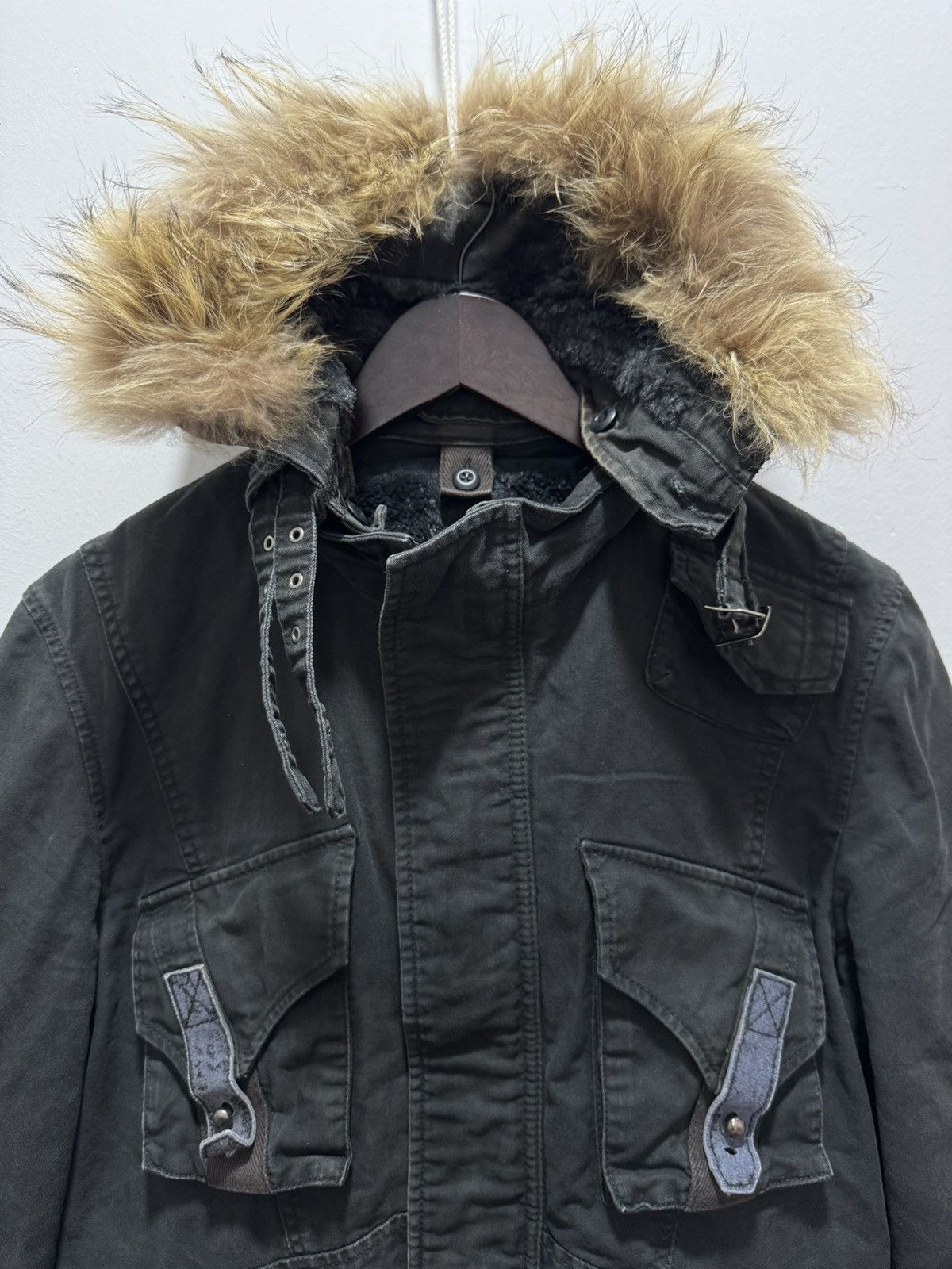 Vintage VINTAGE PPFM LGB STYLE FUR HOODIE JACKET Size M / US 6-8 / IT 42-44 - 5 Thumbnail