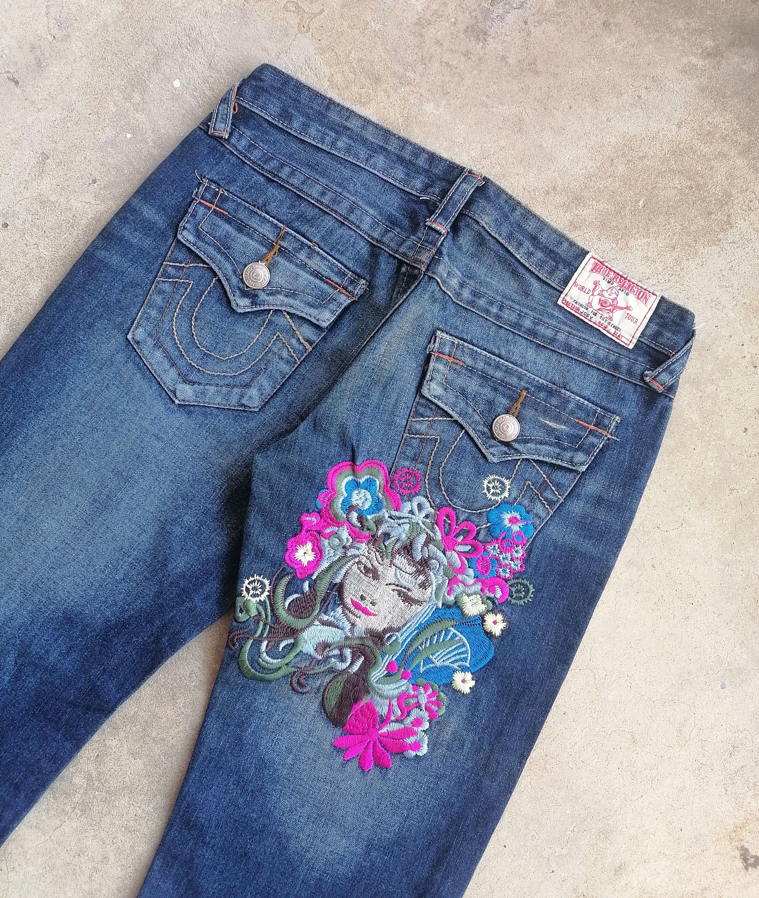True Religion True Religion Joey Flared Jeans Size 28" / US 6 / IT 42 - 2 Thumbnail