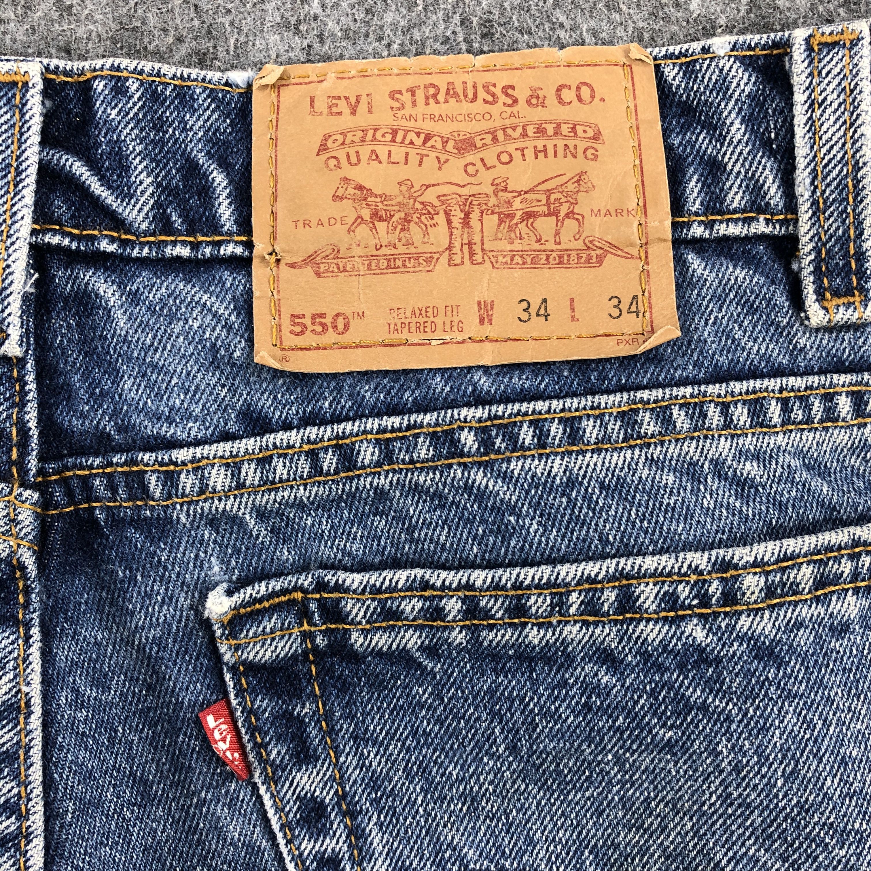 Levi's × Vintage Vintage 90s Blue Wash Levis 550 Jeans-JM1895 Size US 33 - 6 Thumbnail