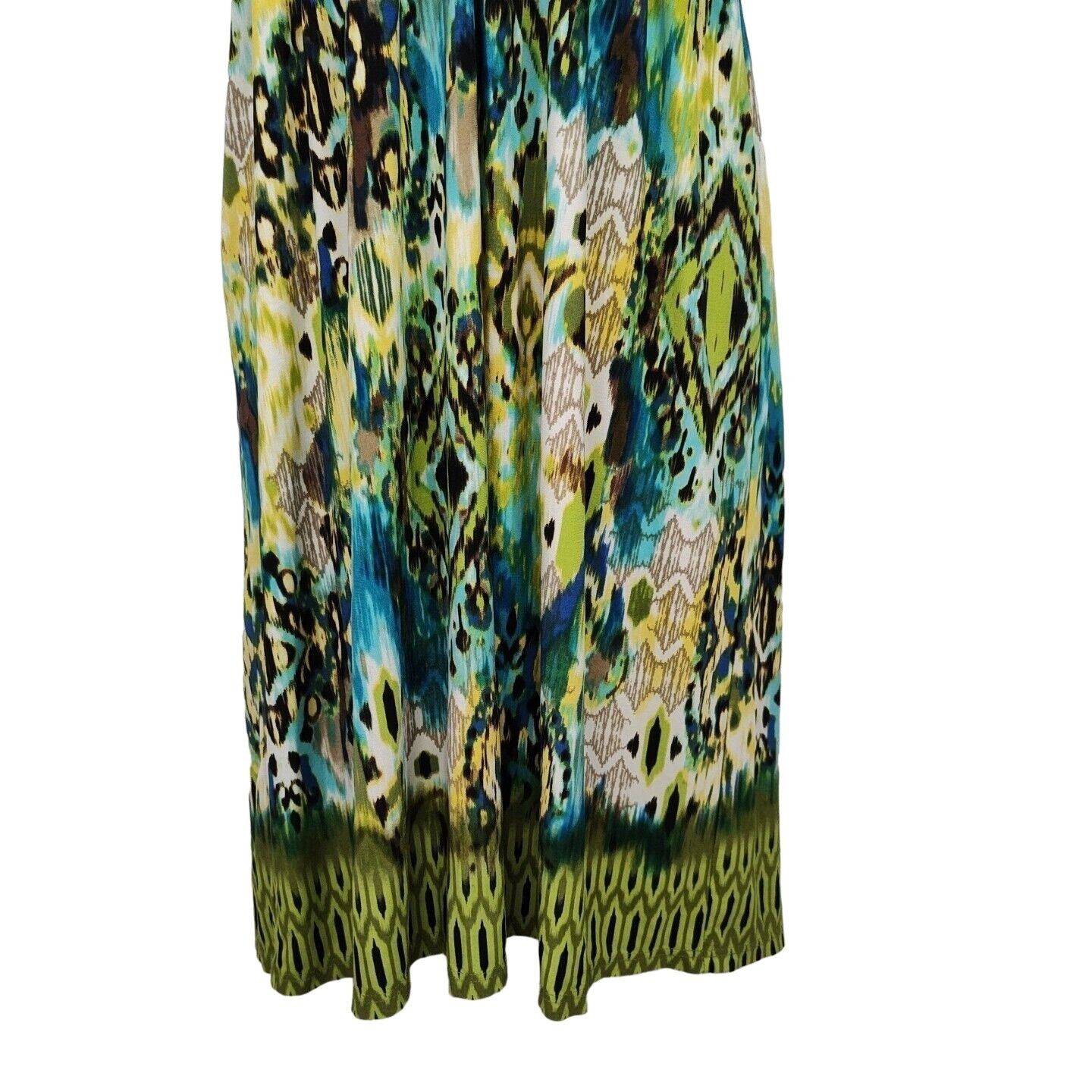 Other Delusional Plunge V-neck Dress Women Size M Green Blue Size M / US 6-8 / IT 42-44 - 3 Thumbnail