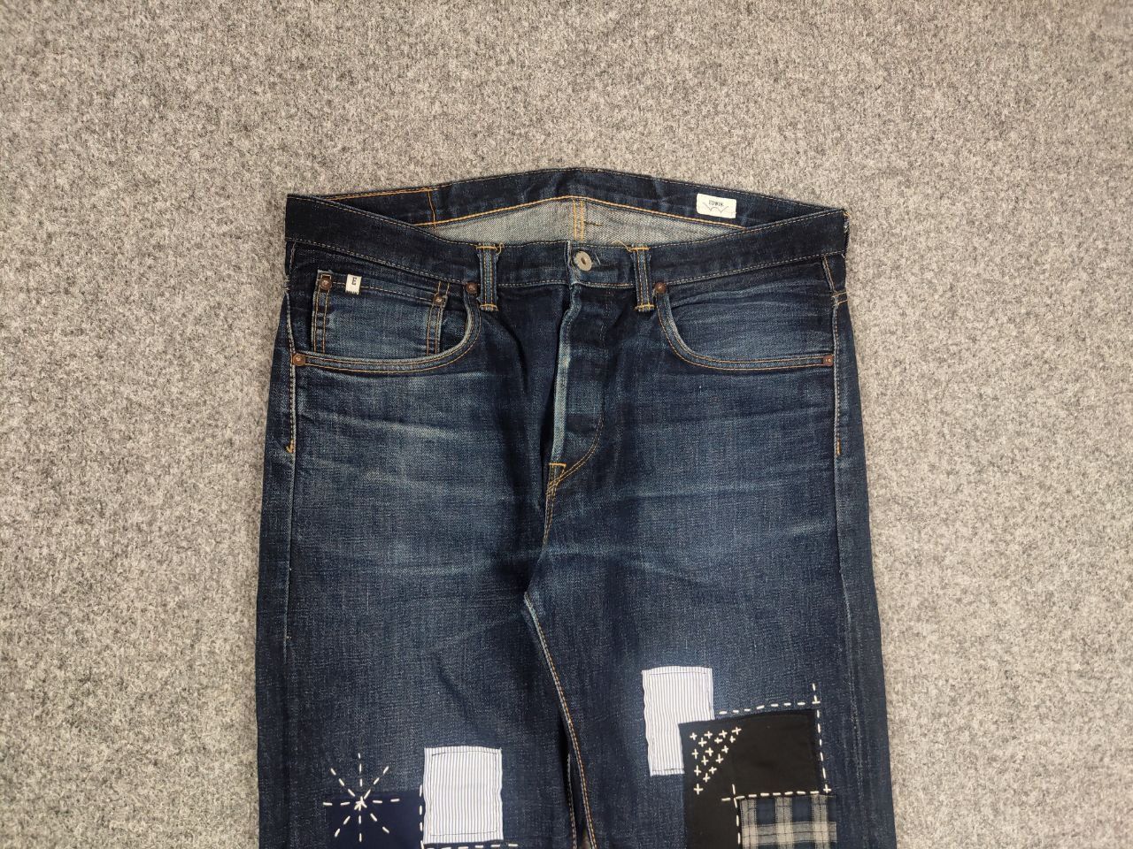 Edwin Vintage Edwin Japan Made Embroidered Selvedge Denim Jeans Size US 34 / EU 50 - 8 Thumbnail