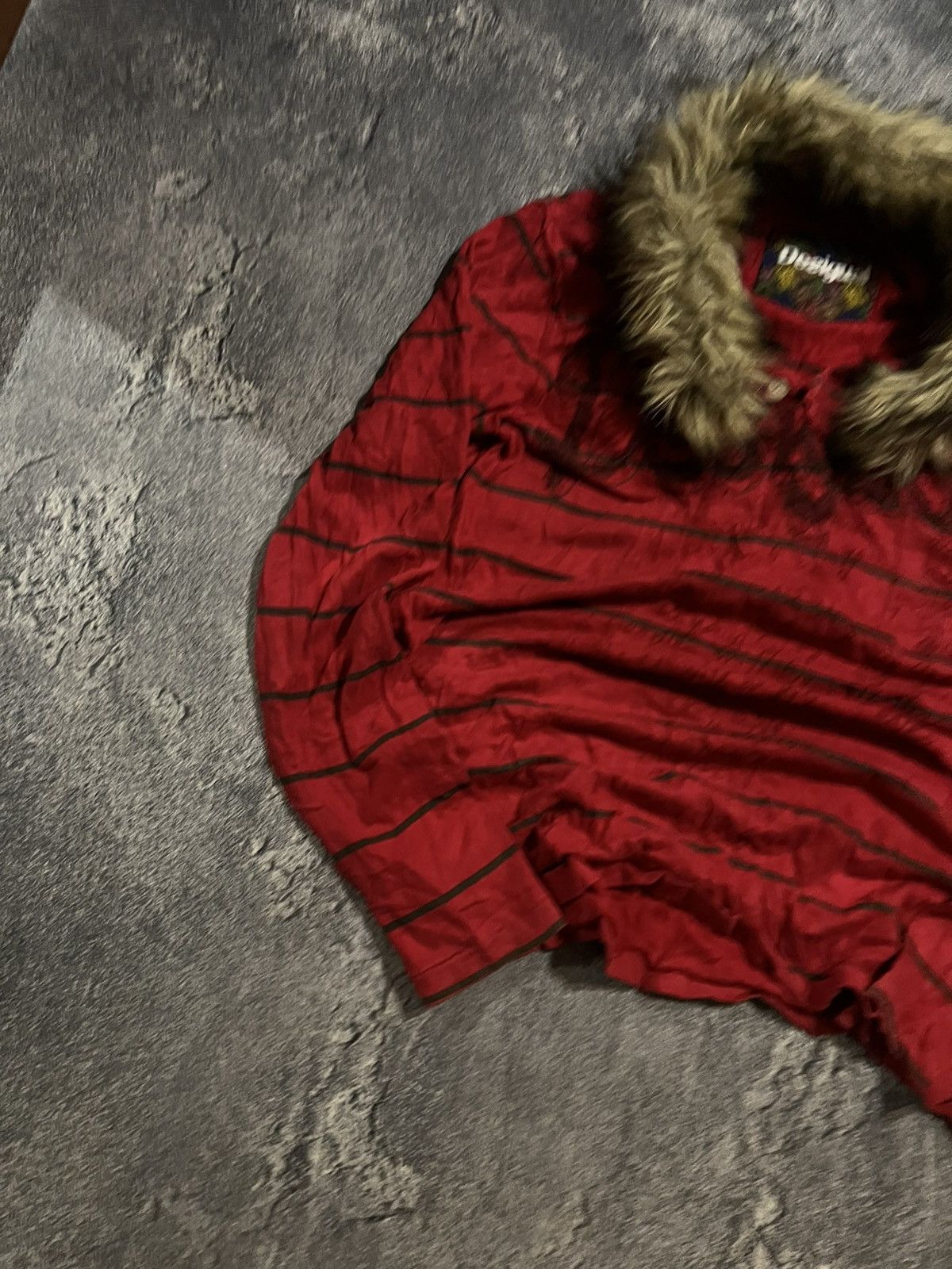 Vintage Archive Red Distressed Long Shirt / Vintage Japanese Vibe 90 Size US L / EU 52-54 / 3 - 4 Thumbnail