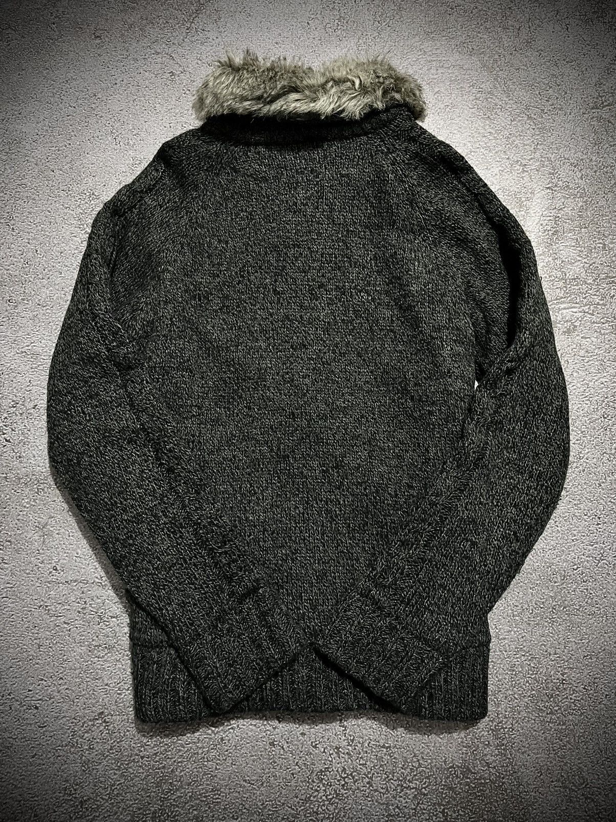 Japanese Brand Japanese Pincponc Fur Knit Zip Cardigan Size US L / EU 52-54 / 3 - 5 Thumbnail