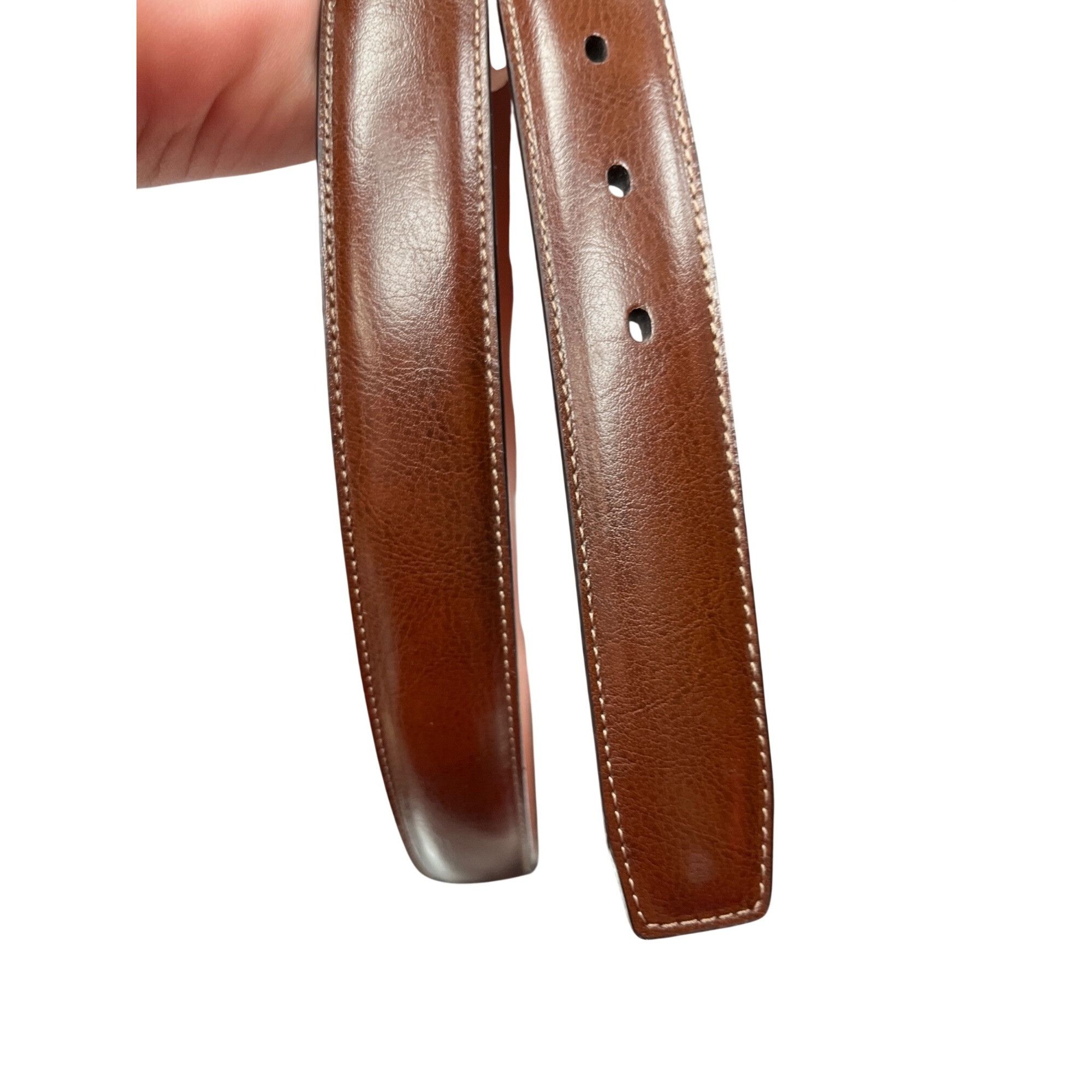 Stafford Stafford big tall mens brown leather dress belt sz 54 waist Size ONE SIZE - 13 Thumbnail