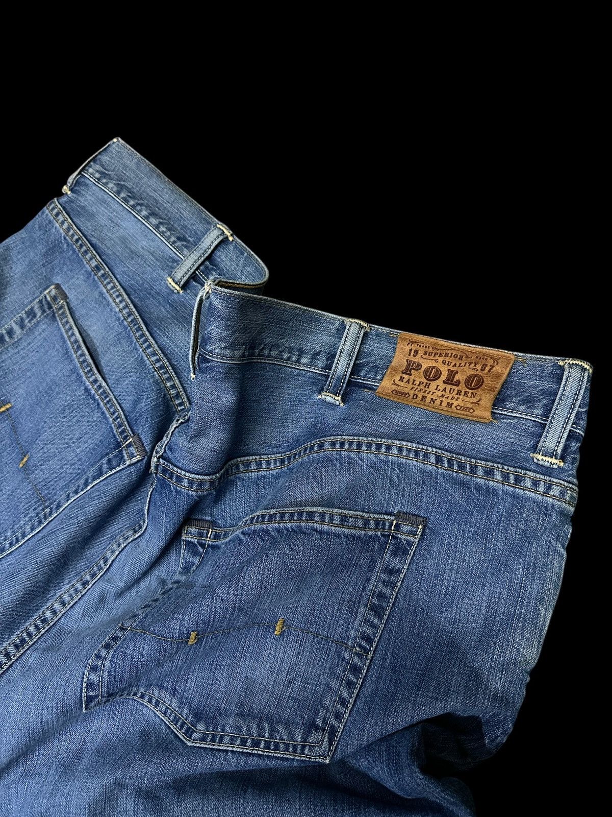 POST ARCHIVE FACTION (PAF) Polo Ralph Lauren 💥 Loose Denim Baggy Oversize💥 Size US 44 / EU 60 - 4 Thumbnail