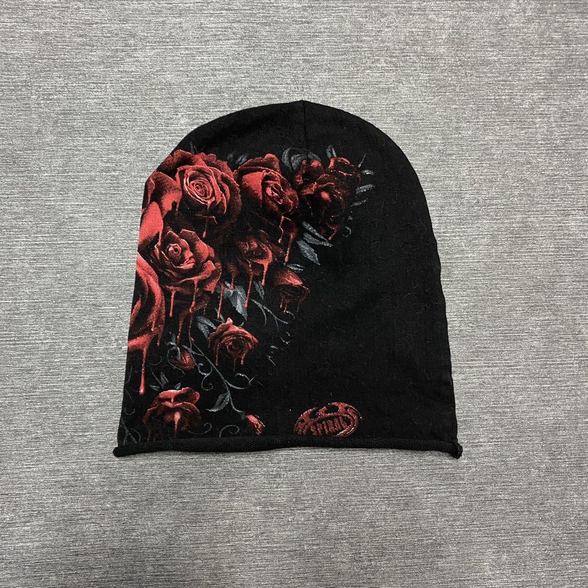Japanese Brand Tribal hat y2k rose print🌹 Size ONE SIZE - 2 Thumbnail