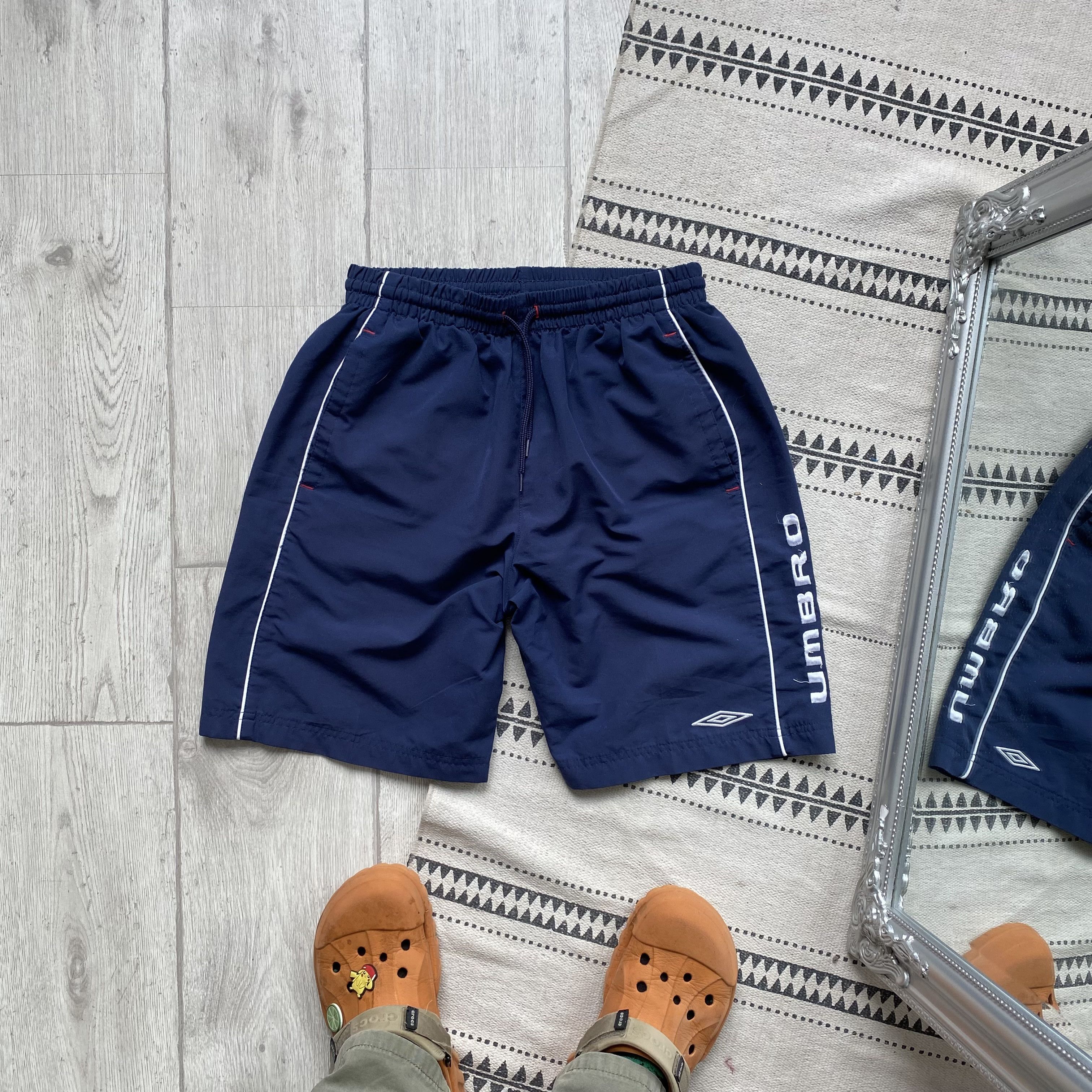 Umbro Vintage Umbro Nylon Shorts Big logo swimwear Size US 31 - 1 Thumbnail