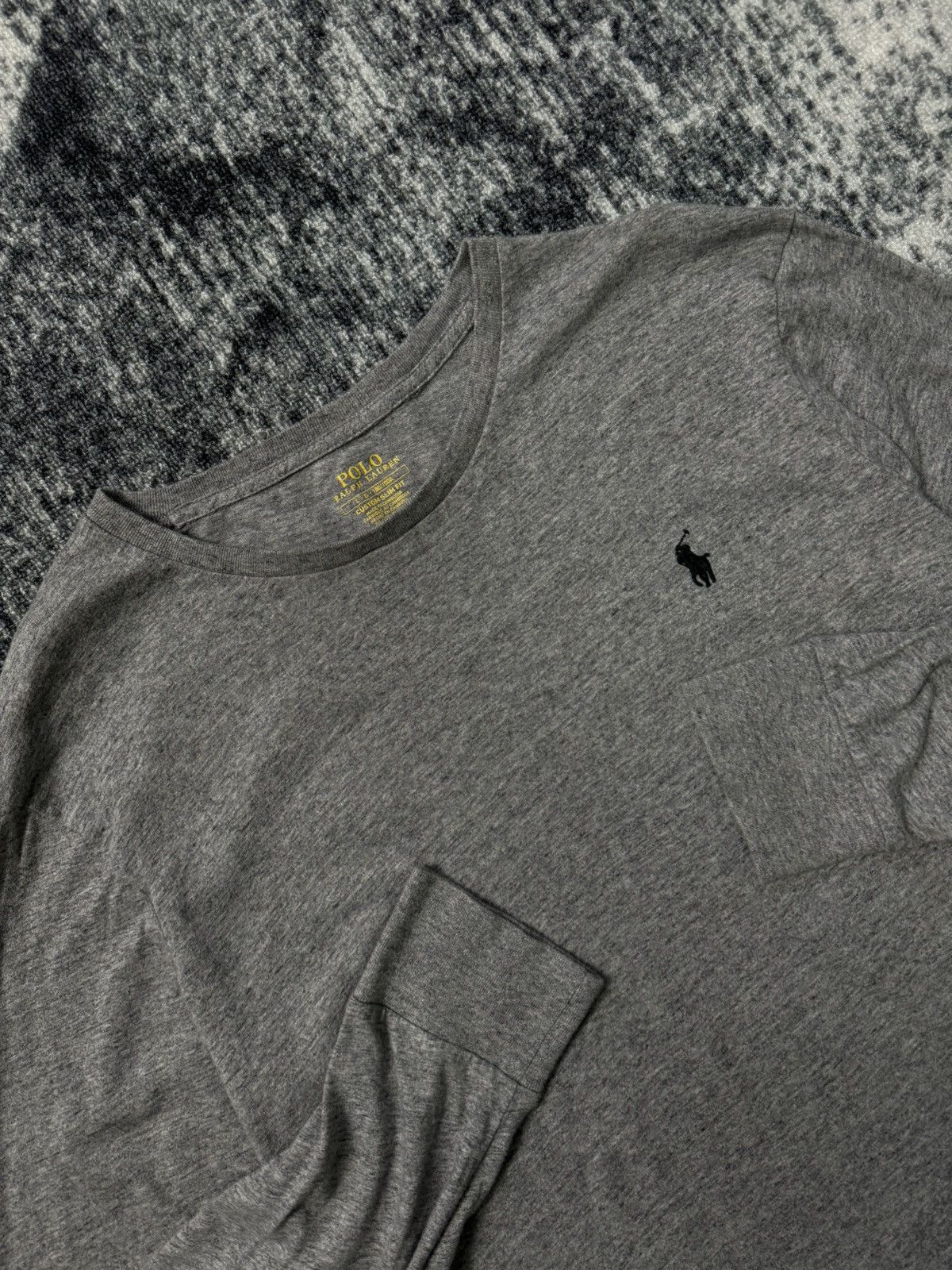 Polo Ralph Lauren × Vintage Vintage Polo Ralph Lauren Long Sleeve Tee Black Pony Y2K 90s Size US L / EU 52-54 / 3 - 4 Thumbnail