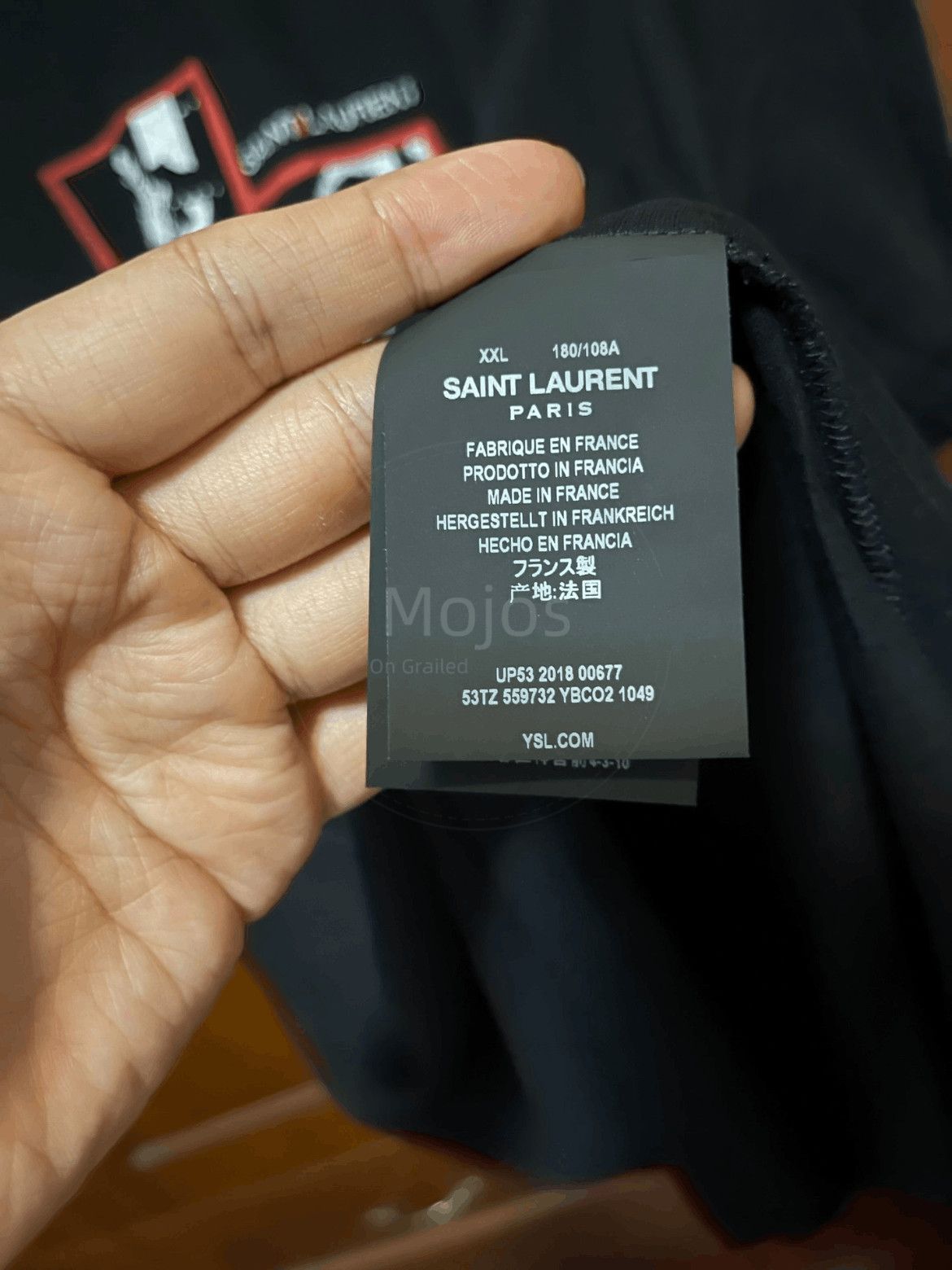 Saint Laurent Paris Saint Laurent Paris Photograph Tee-2508 Size US L / EU 52-54 / 3 - 4 Thumbnail