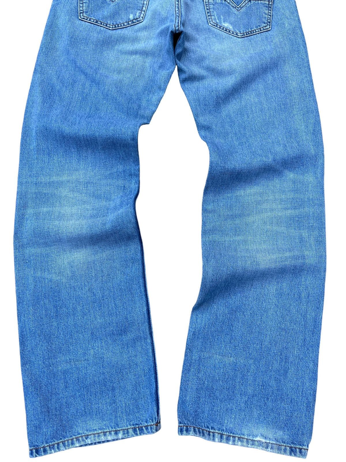 Diesel Vintage Y2K Diesel Larkee Light Blue Distressed Classic Jean Size US 32 / EU 48 - 6 Thumbnail