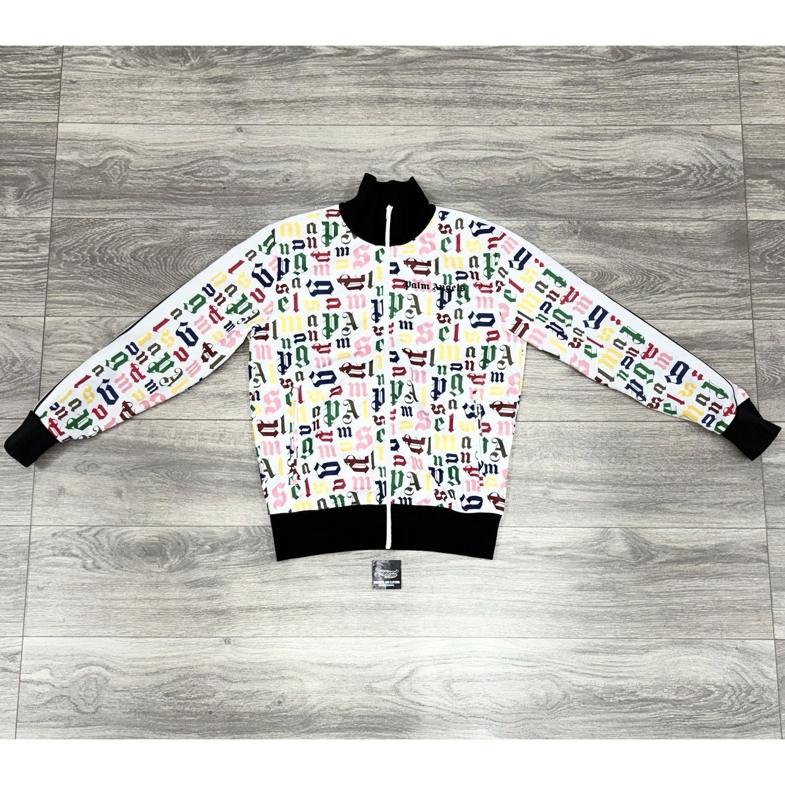 Palm Angels Palm Angels Logo Track Jacket ' Multi Color ' | EXCELLENT! Size US M / EU 48-50 / 2 - 2 Thumbnail