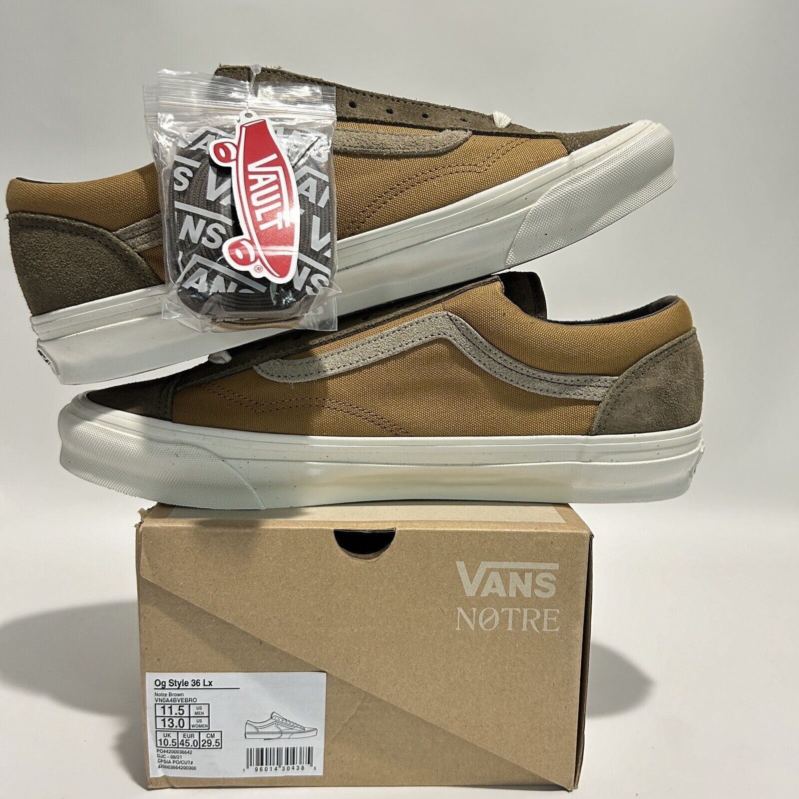 Vans Notre x Vans Vault OG Old Skool 36 LX “Expresso Brown” 2024 Size US 11.5 / EU 44-45 - 3 Thumbnail