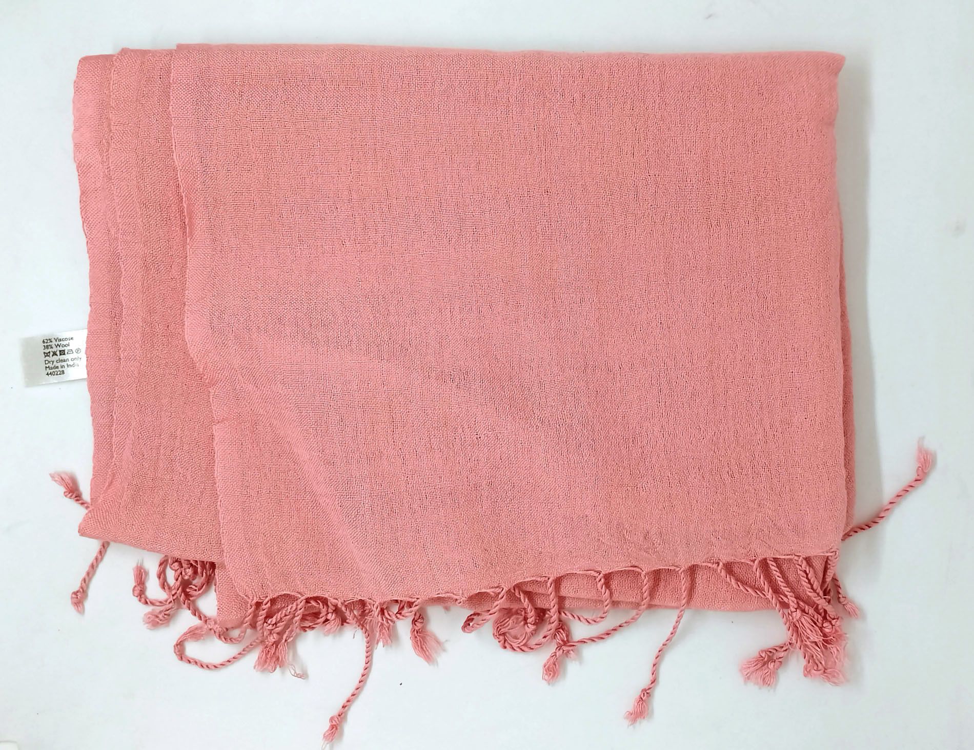 Other John Lewis Cream Wool & Viscose Scarf, size - 175x55 cm Size ONE SIZE - 6 Thumbnail