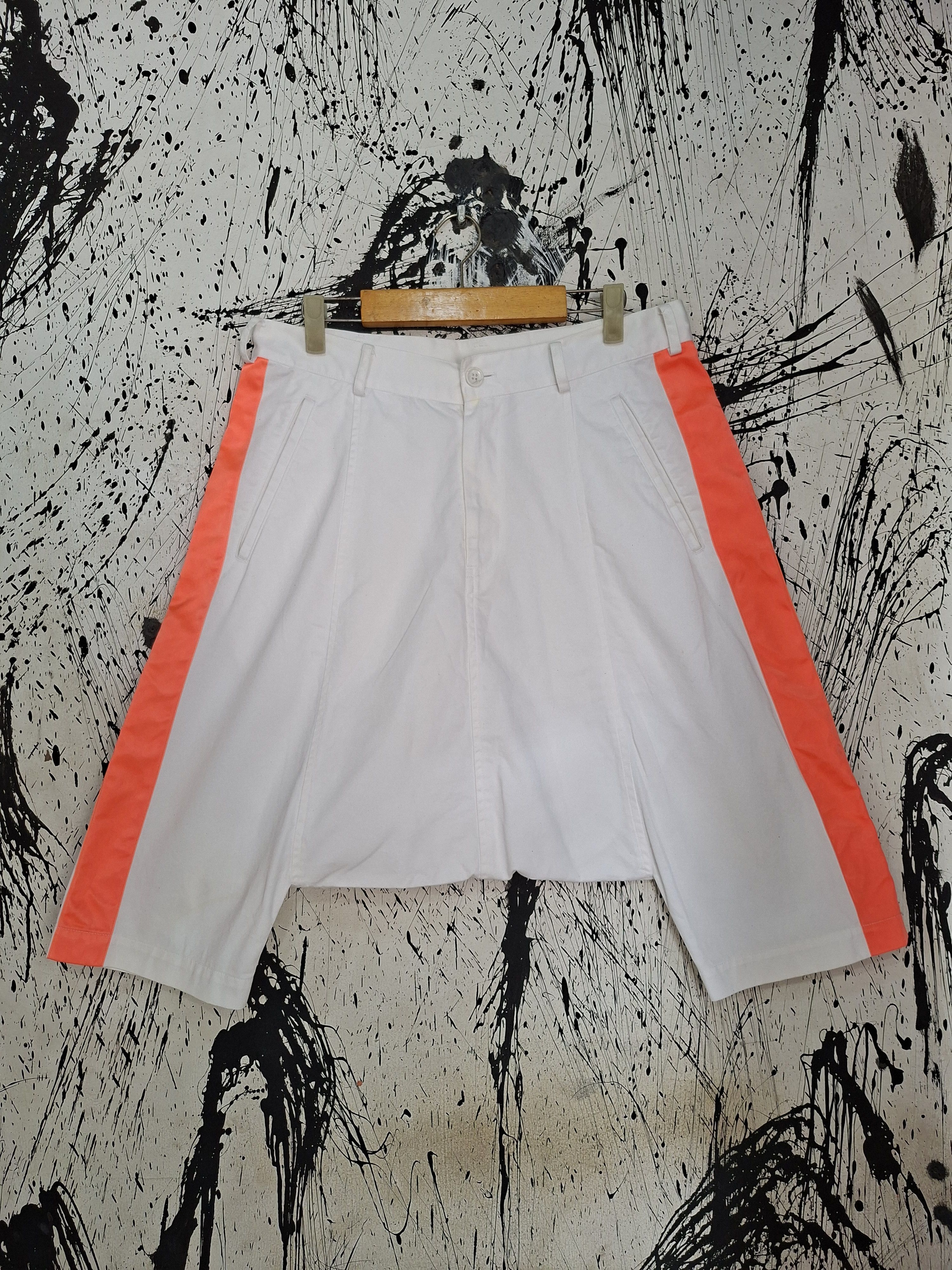 Comme des Garcons Black Shorts Stripe Half Pant Sarouel Polyester