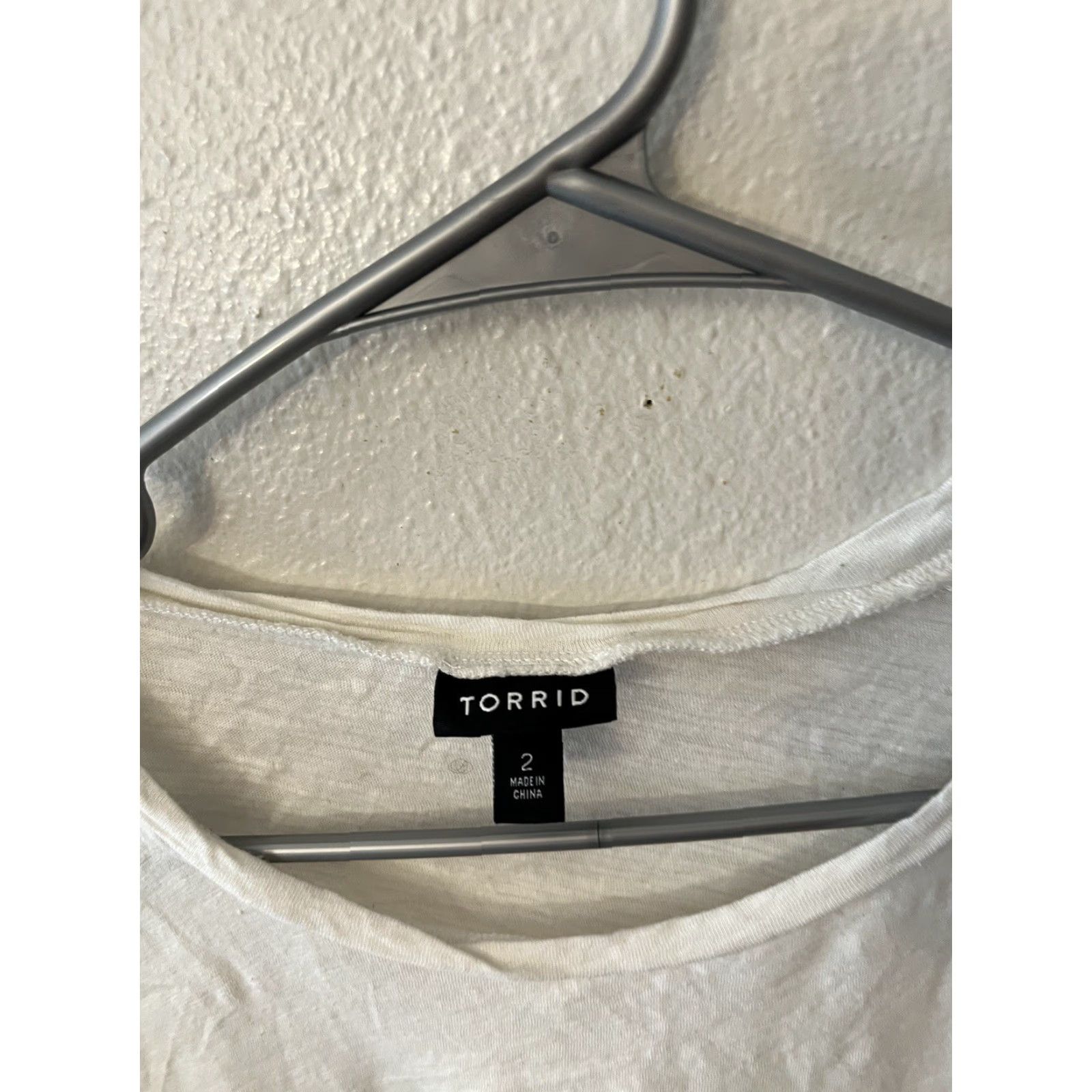 Torrid Torrid White Rainbow Back Mixed Tee 2X Women T-Shirt Plus Size Rainbow White 2X Womens Tee Size XXL / US 16-18 / IT 52-54 - 2 Thumbnail