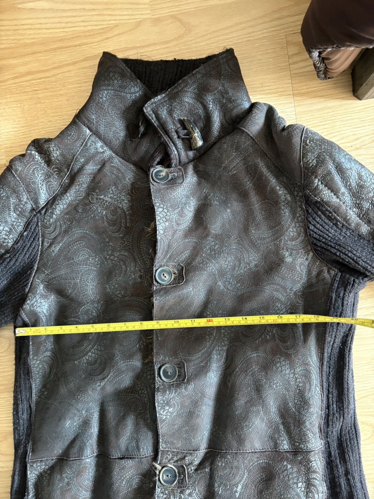Cavalli Class 100% sheep skin coat IT 52 , 100% virgin wool Size US L / EU 52-54 / 3 - 16 Thumbnail