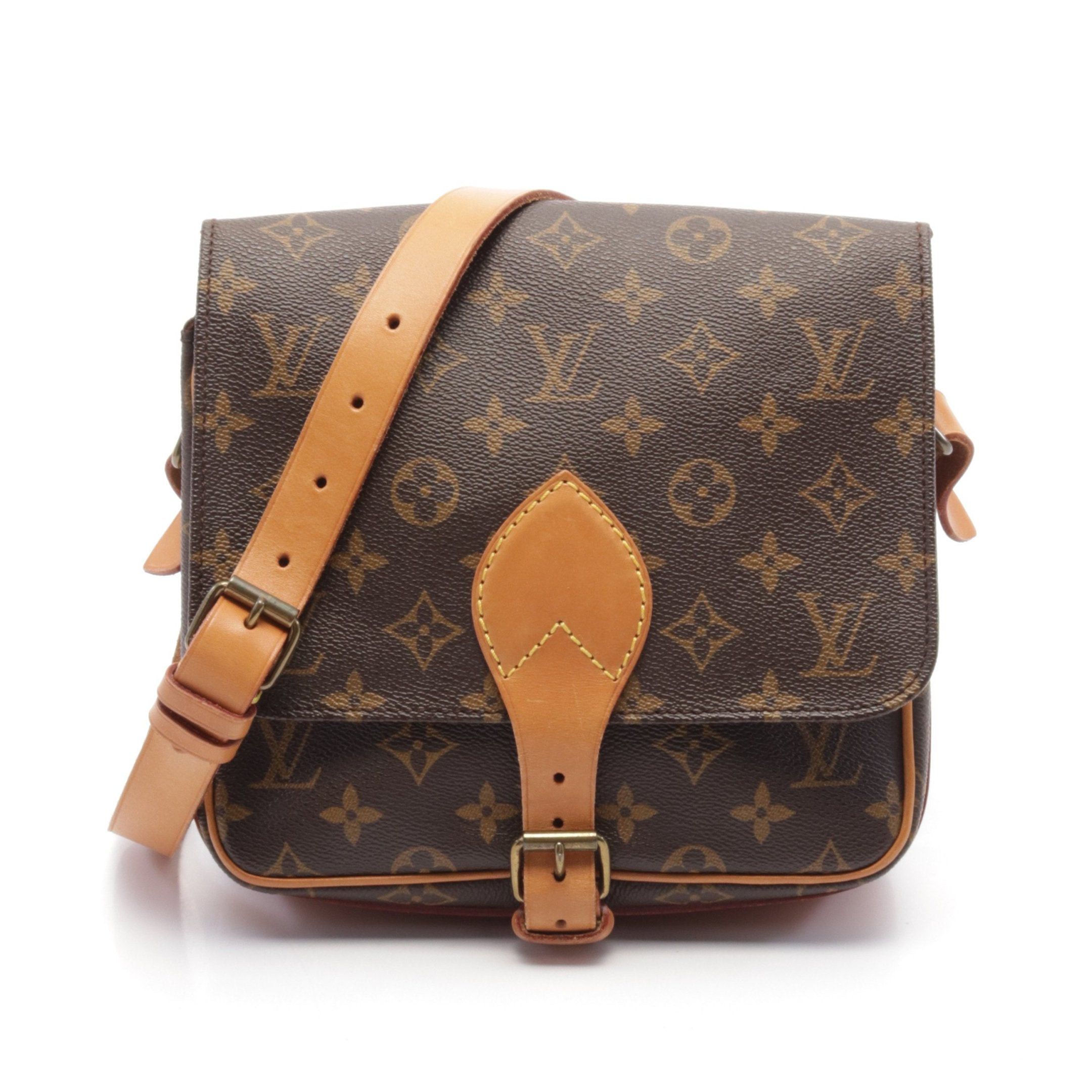 Louis Vuitton Louis Vuitton Cartesier Mm Monogram Shoulder Bag Leather Brown Size ONE SIZE - 1 Thumbnail