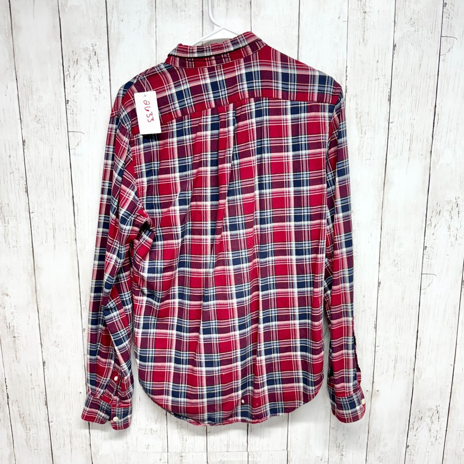 Old Navy Old Navy Shirt Small Slim Fit Plaid Long Sleeve Button Down Size S / US 4 / IT 40 - 5 Thumbnail