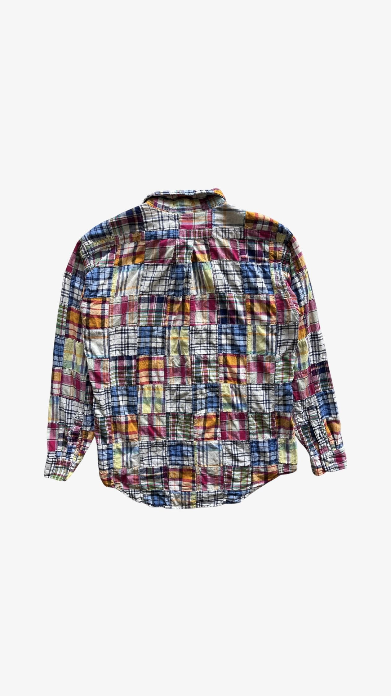 Ralph Lauren Vintage 90s Men's Polo Ralph Lauren Patchwork Shirt Size US S / EU 44-46 / 1 - 4 Thumbnail