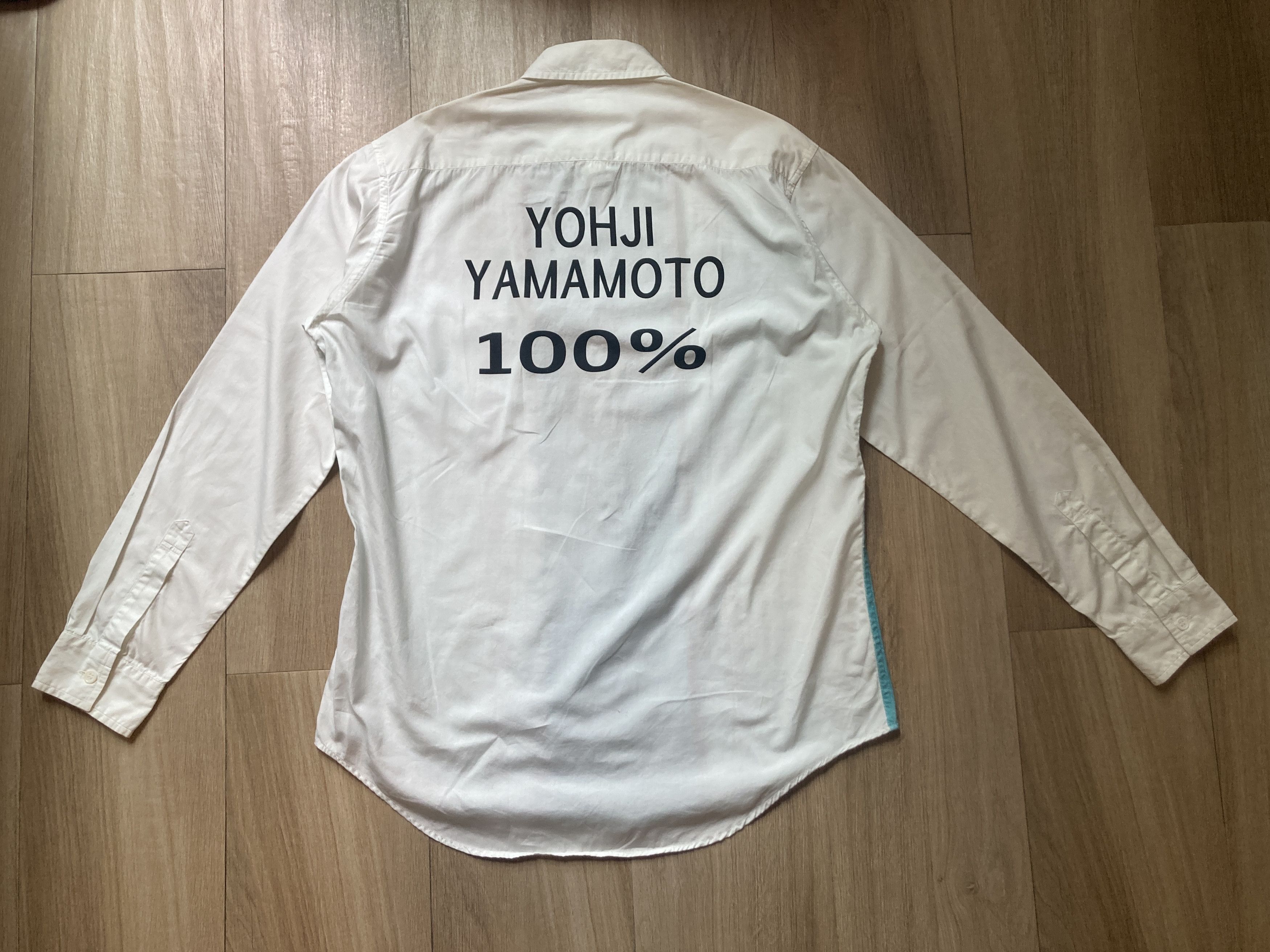 Yohji Yamamoto Yohji Yamamoto Pour Homme SS07 Printed Shirt Size US L / EU 52-54 / 3 - 12 Thumbnail