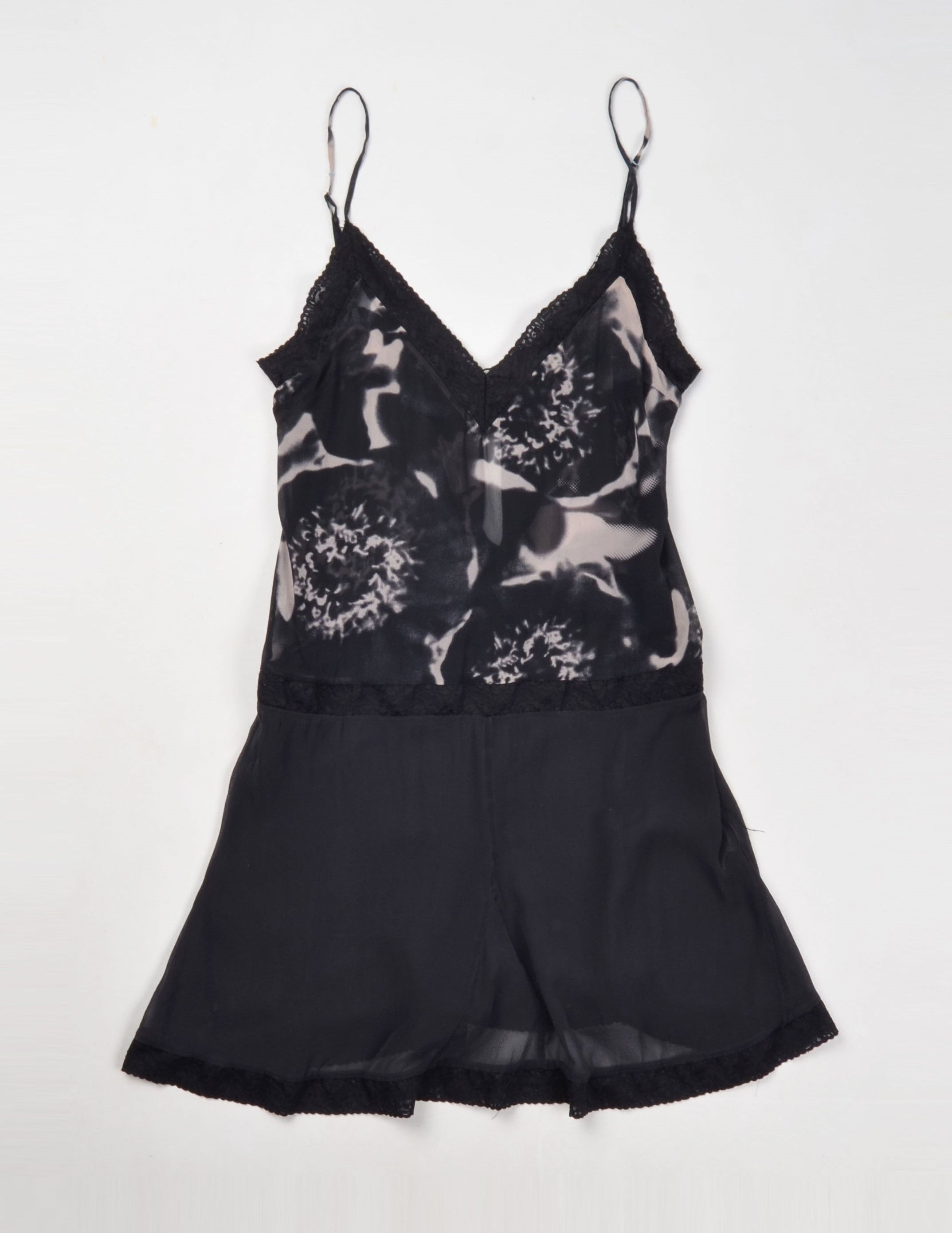 Karl Lagerfeld Karl Lagerfeld for H&M Silk Sheer Cami Coquette Dress Size XL / US 12-14 / IT 48-50 - 4 Thumbnail