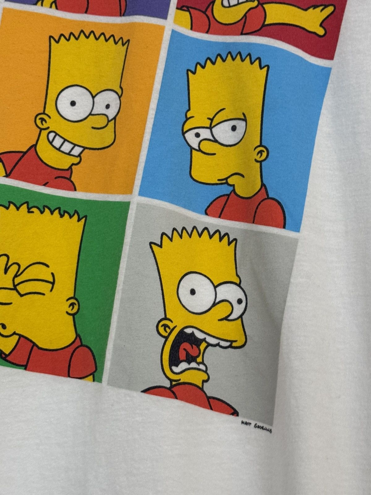 The Simpsons The Simpsons Bart Pop Art Logo Tee White Large Size US L / EU 52-54 / 3 - 3 Thumbnail