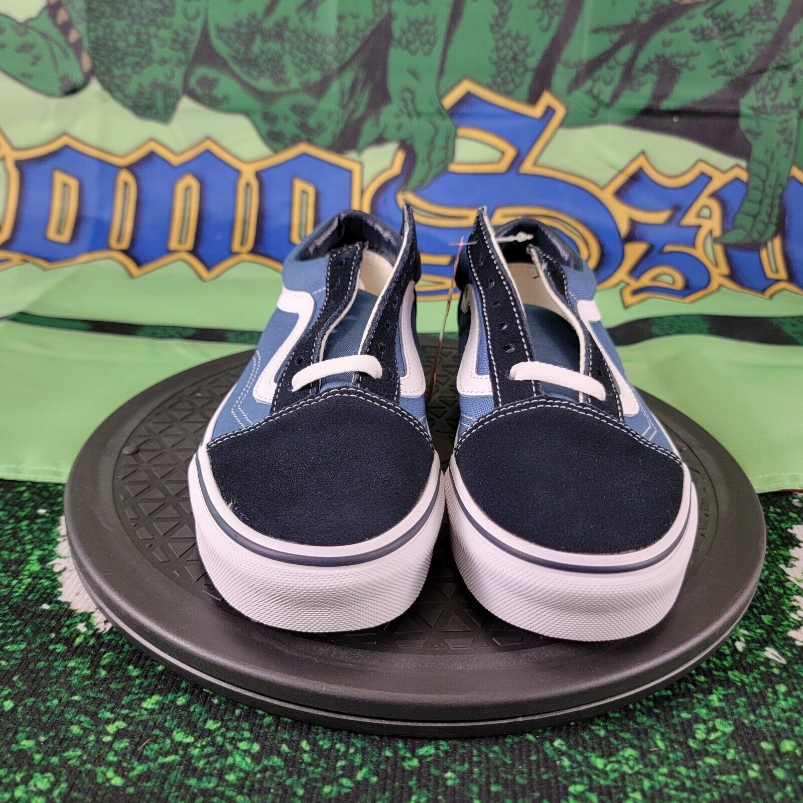 Vans VANS Old Skool Navy Blue Skateboard Sneakers Sz 5.5M 7W Size US 5.5 / EU 38 - 5 Thumbnail